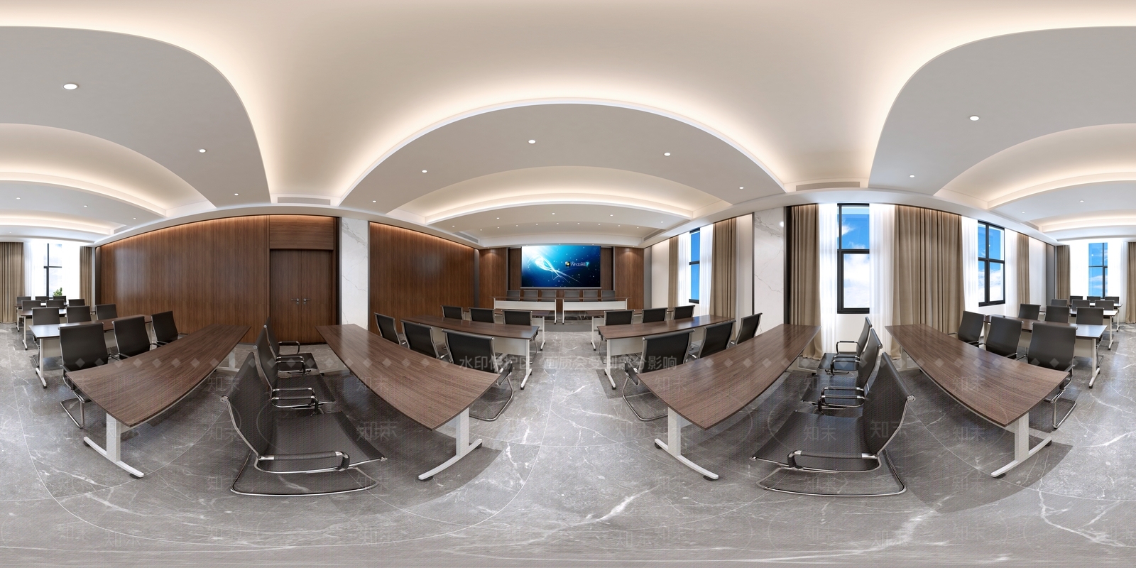 现代简约报告厅3D模型下载【ID:1232593712】