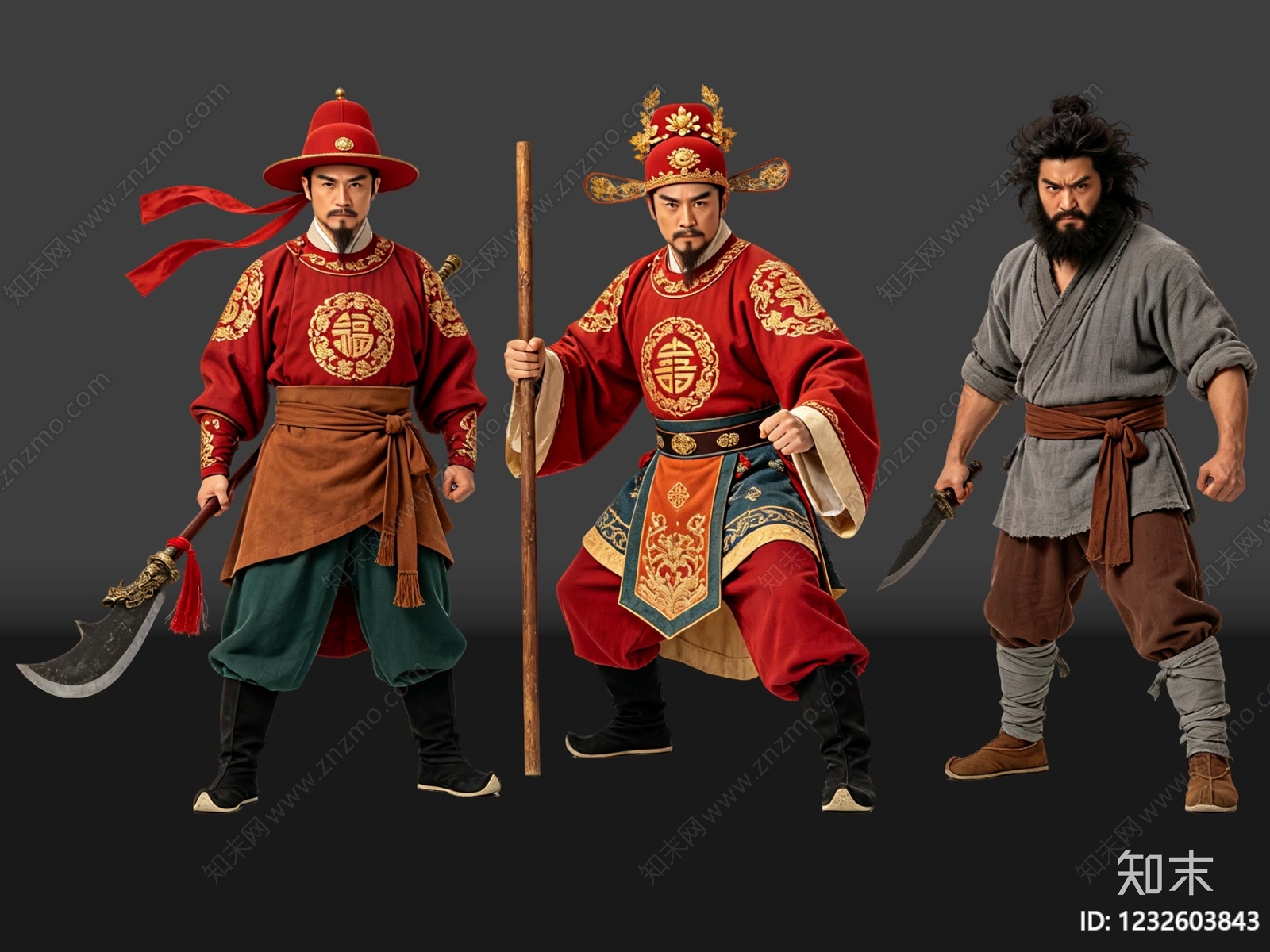 中式多人SU模型下载【ID:1232603843】