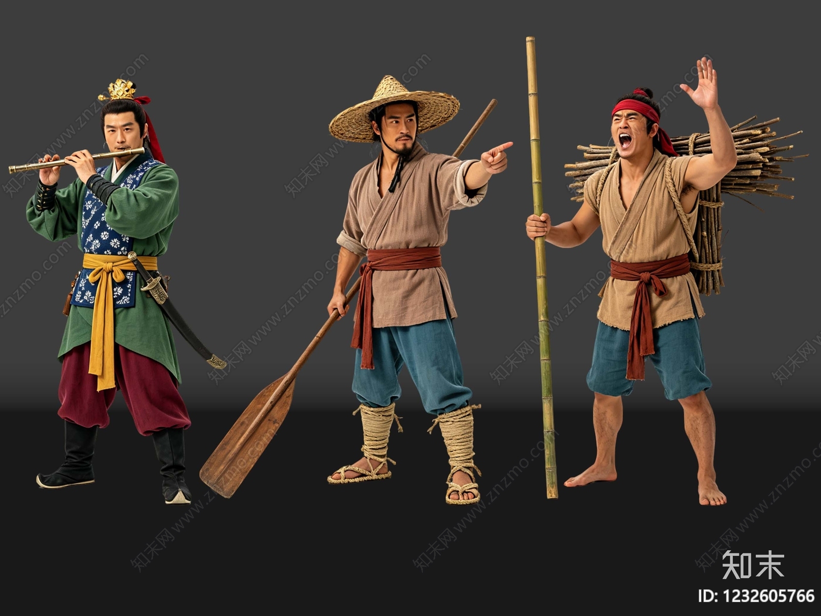 中式多人SU模型下载【ID:1232605766】