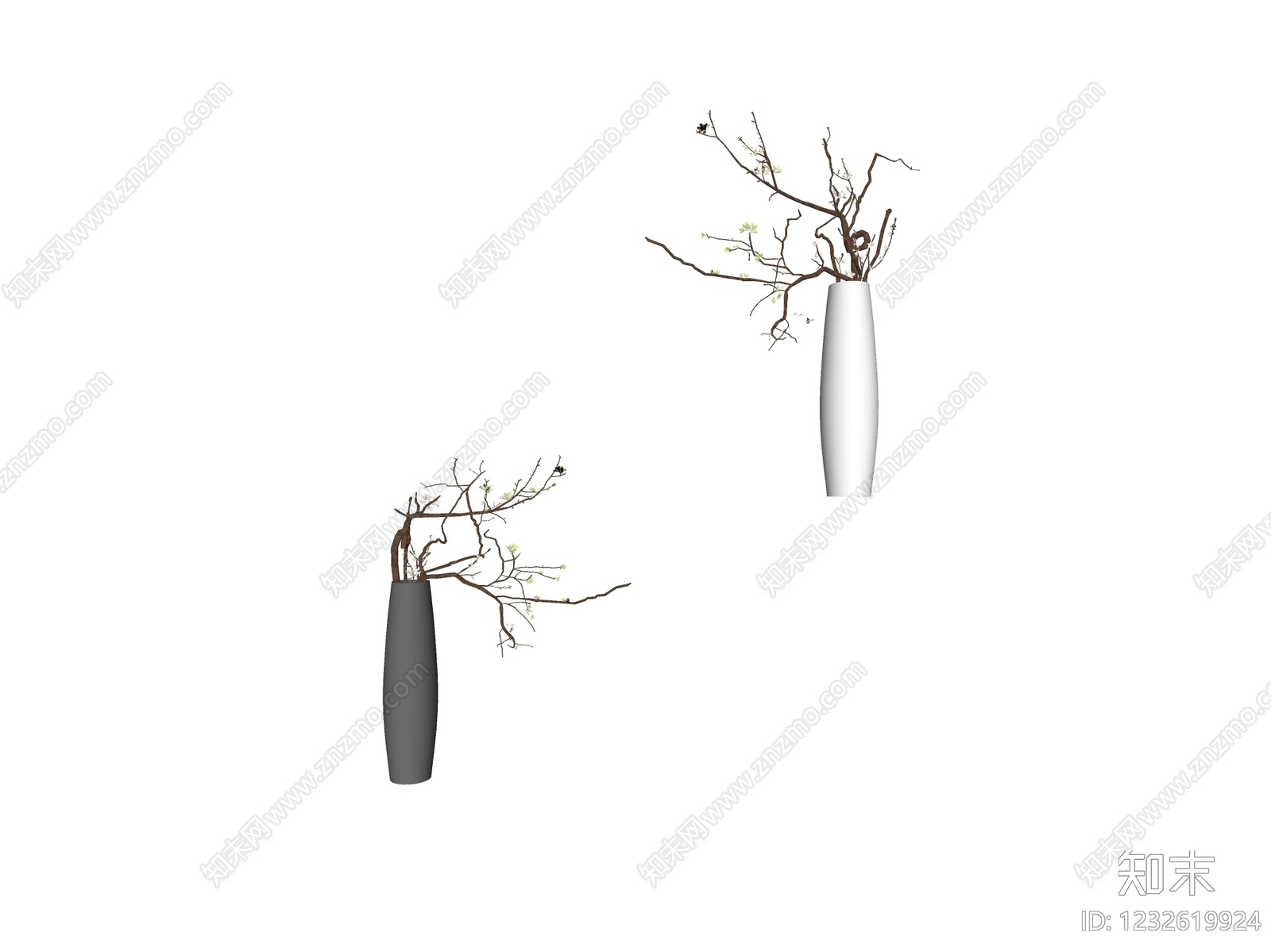 禅意花瓶SU模型下载【ID:1232619924】