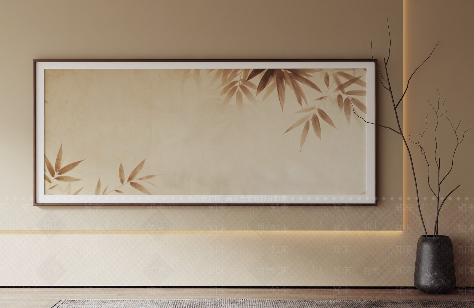 新中式挂画SU模型下载【ID:1232636812】