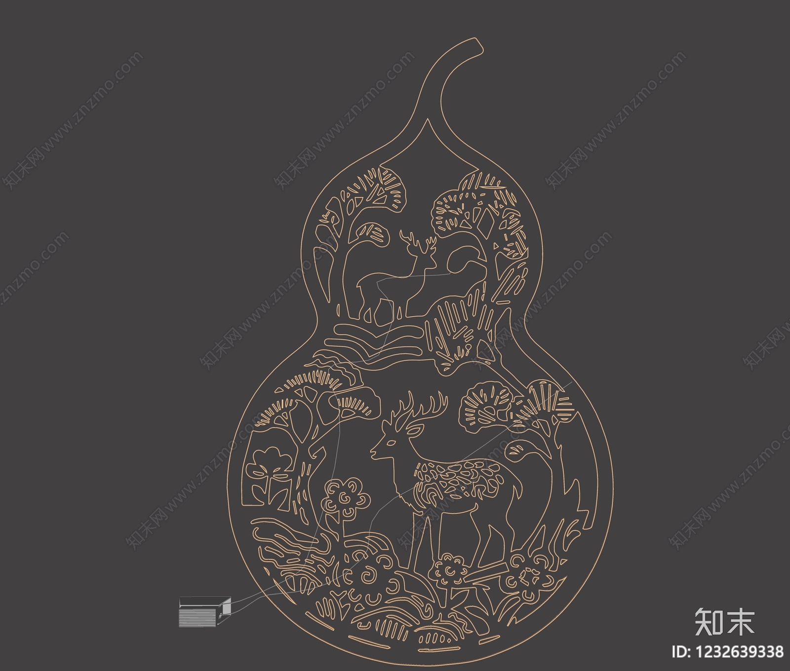 新中式艺术装置SU模型下载【ID:1232639338】