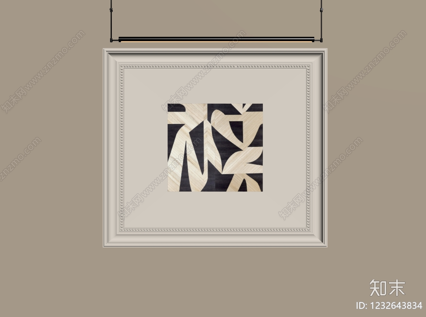 奶油风挂画SU模型下载【ID:1232643834】