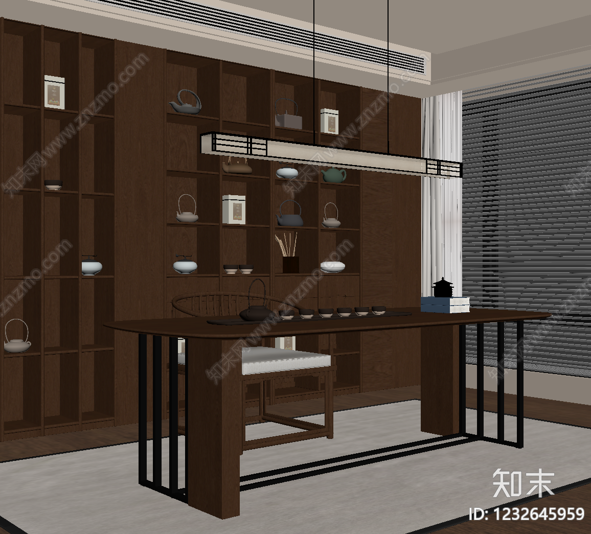 茶室SU模型下载【ID:1232645959】