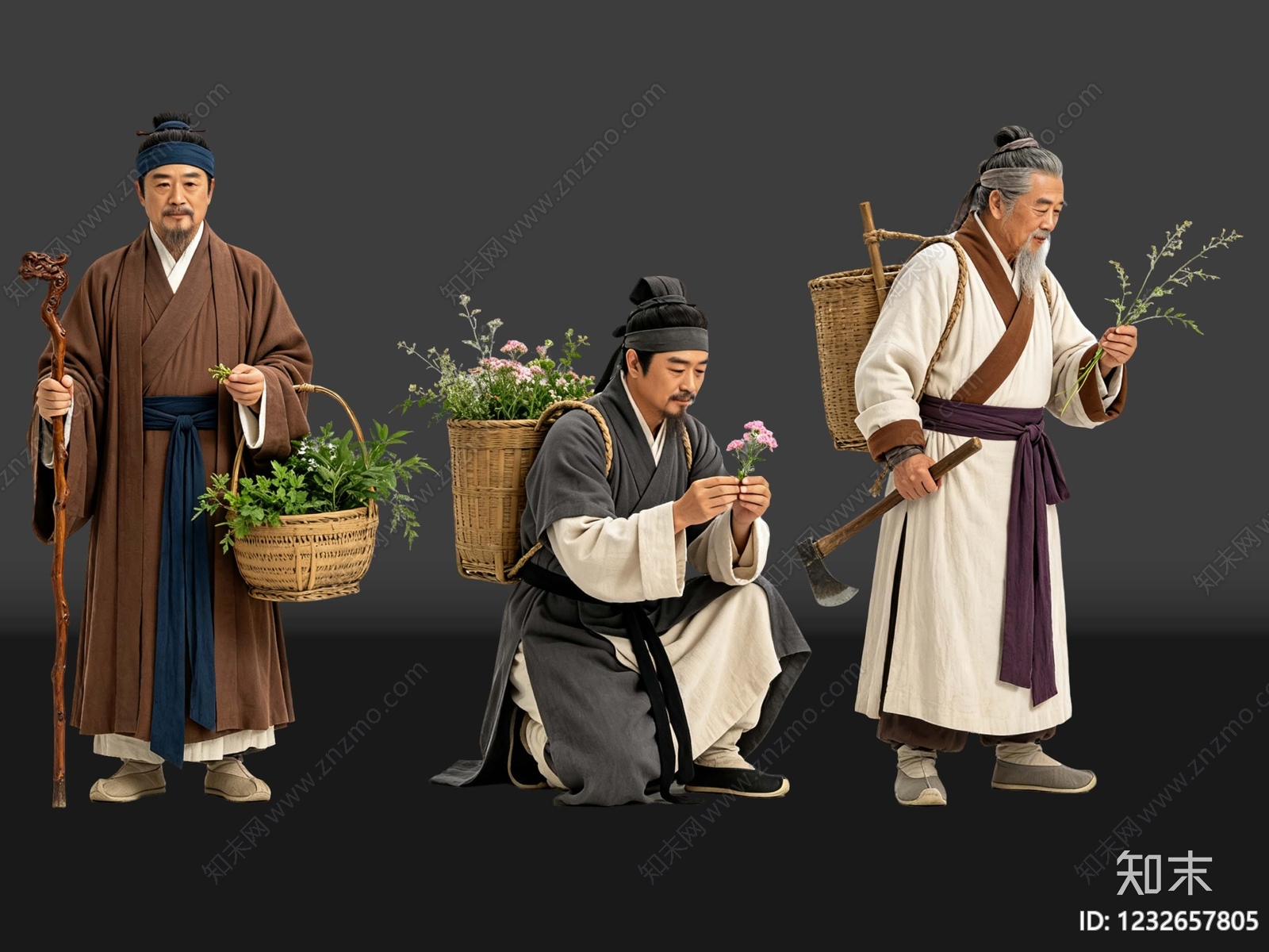 中式多人SU模型下载【ID:1232657805】