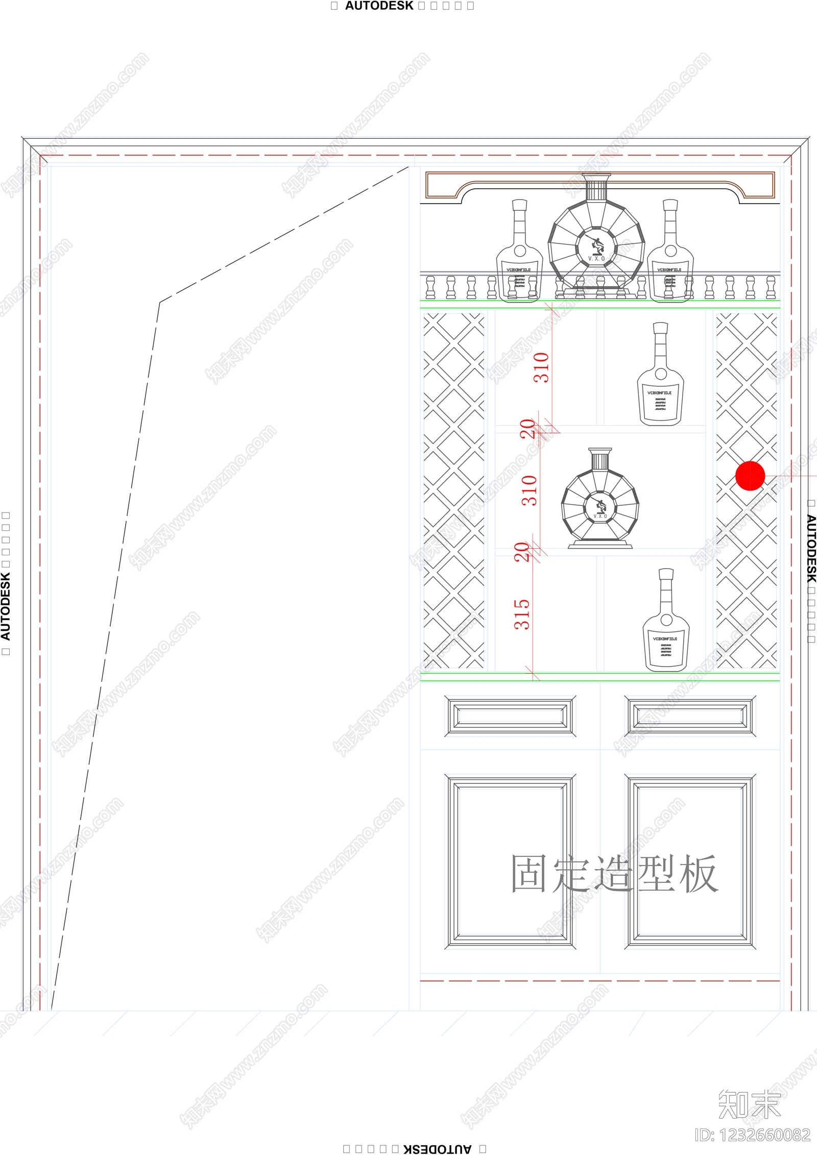 柜子cad施工图下载【ID:1232660082】
