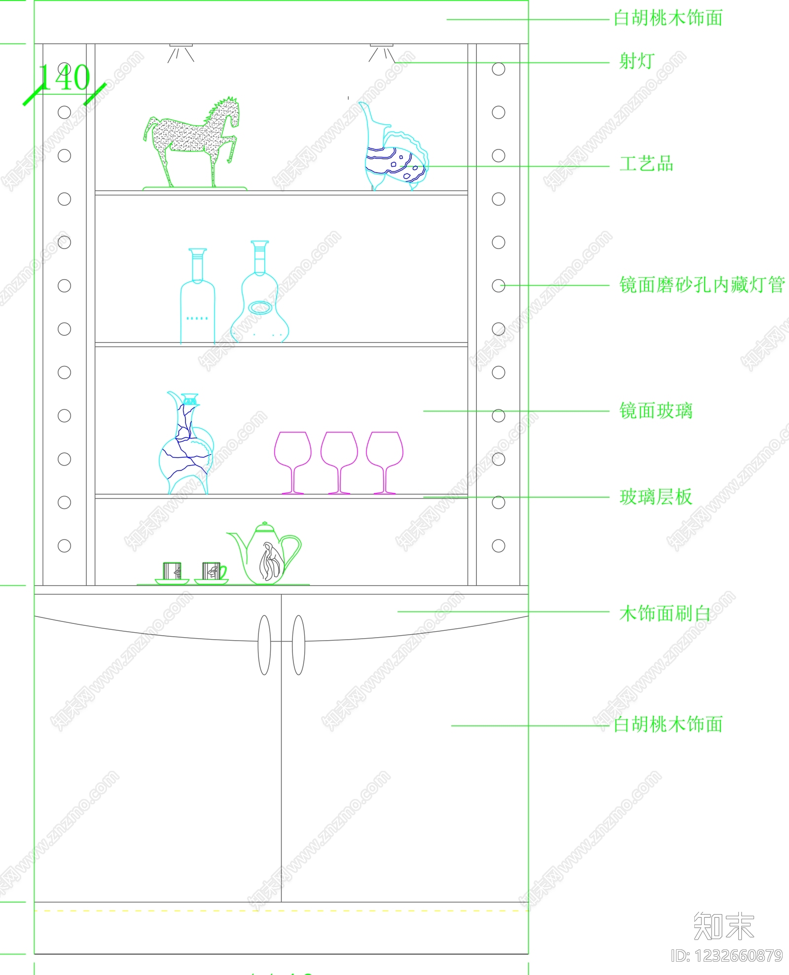柜子cad施工图下载【ID:1232660879】