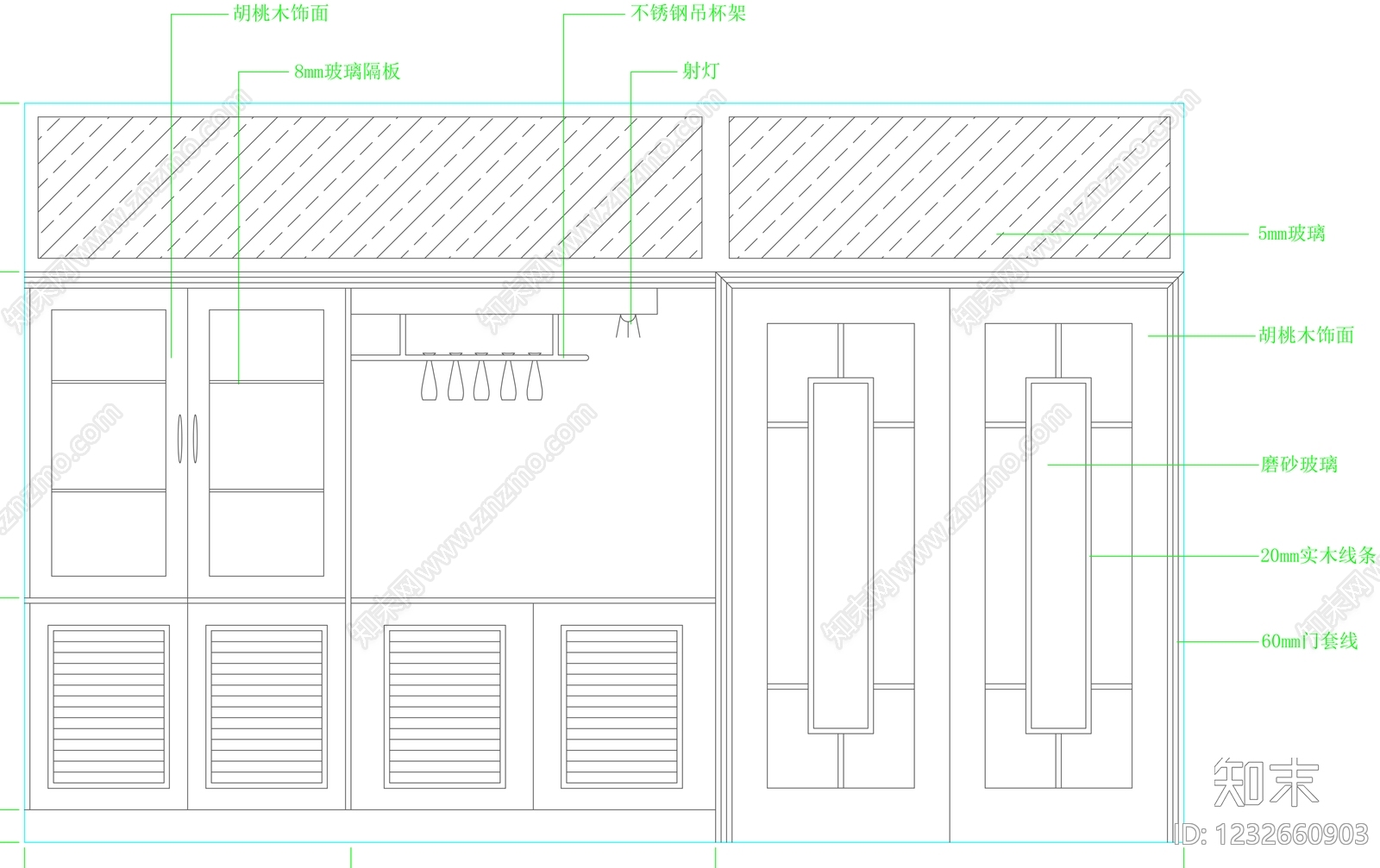 柜子cad施工图下载【ID:1232660903】