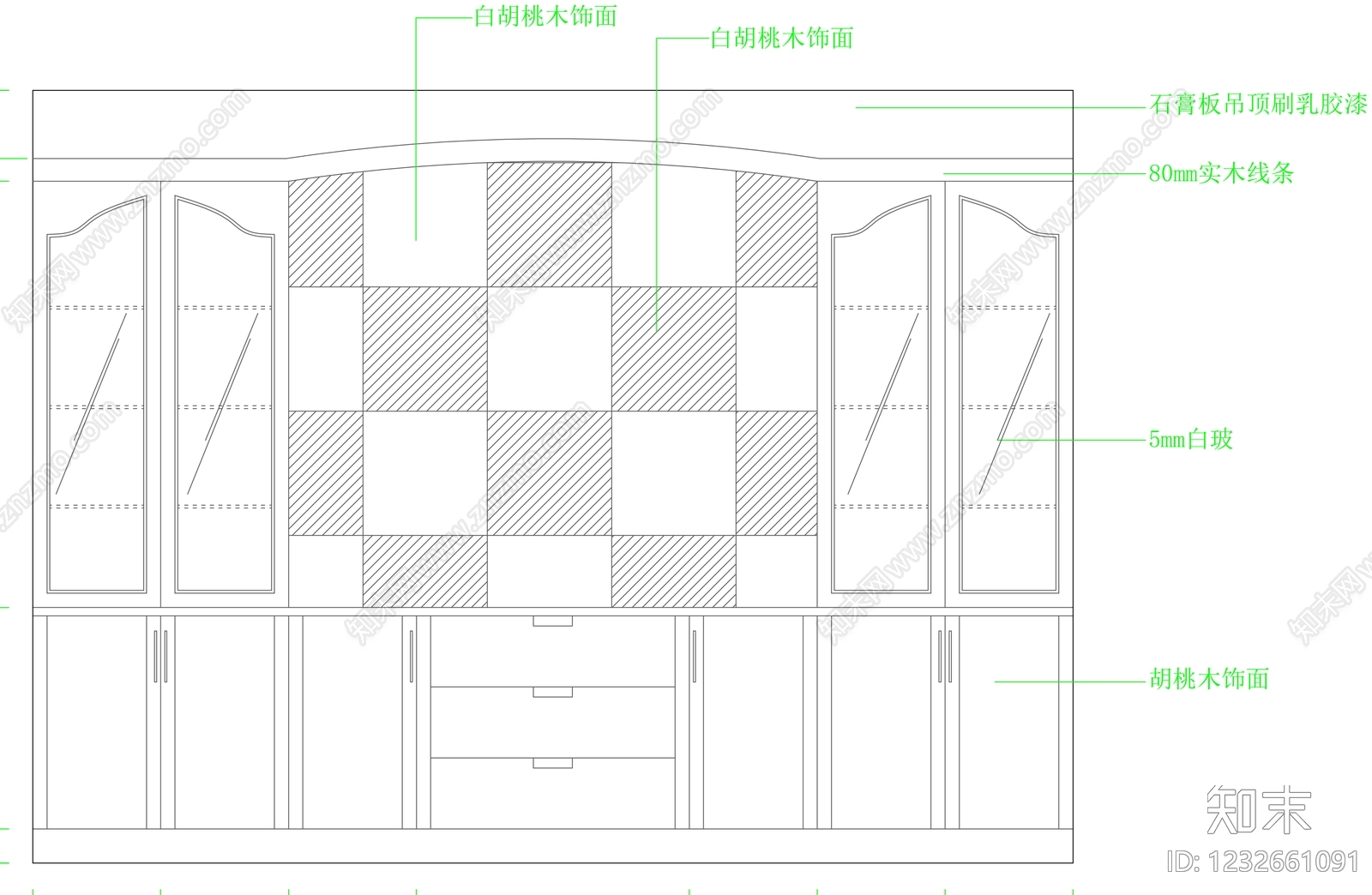 柜子cad施工图下载【ID:1232661091】
