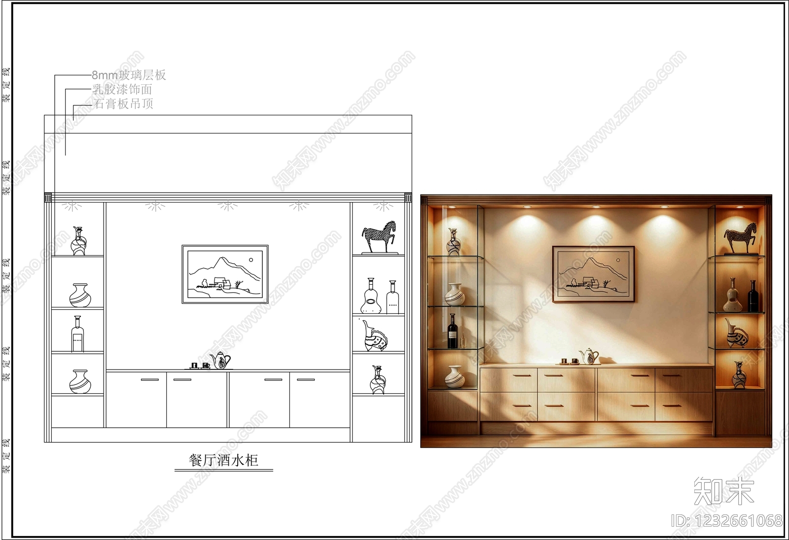 柜子cad施工图下载【ID:1232661068】