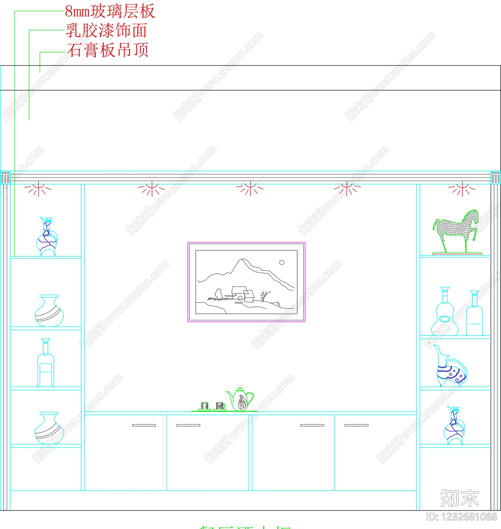 柜子cad施工图下载【ID:1232661068】