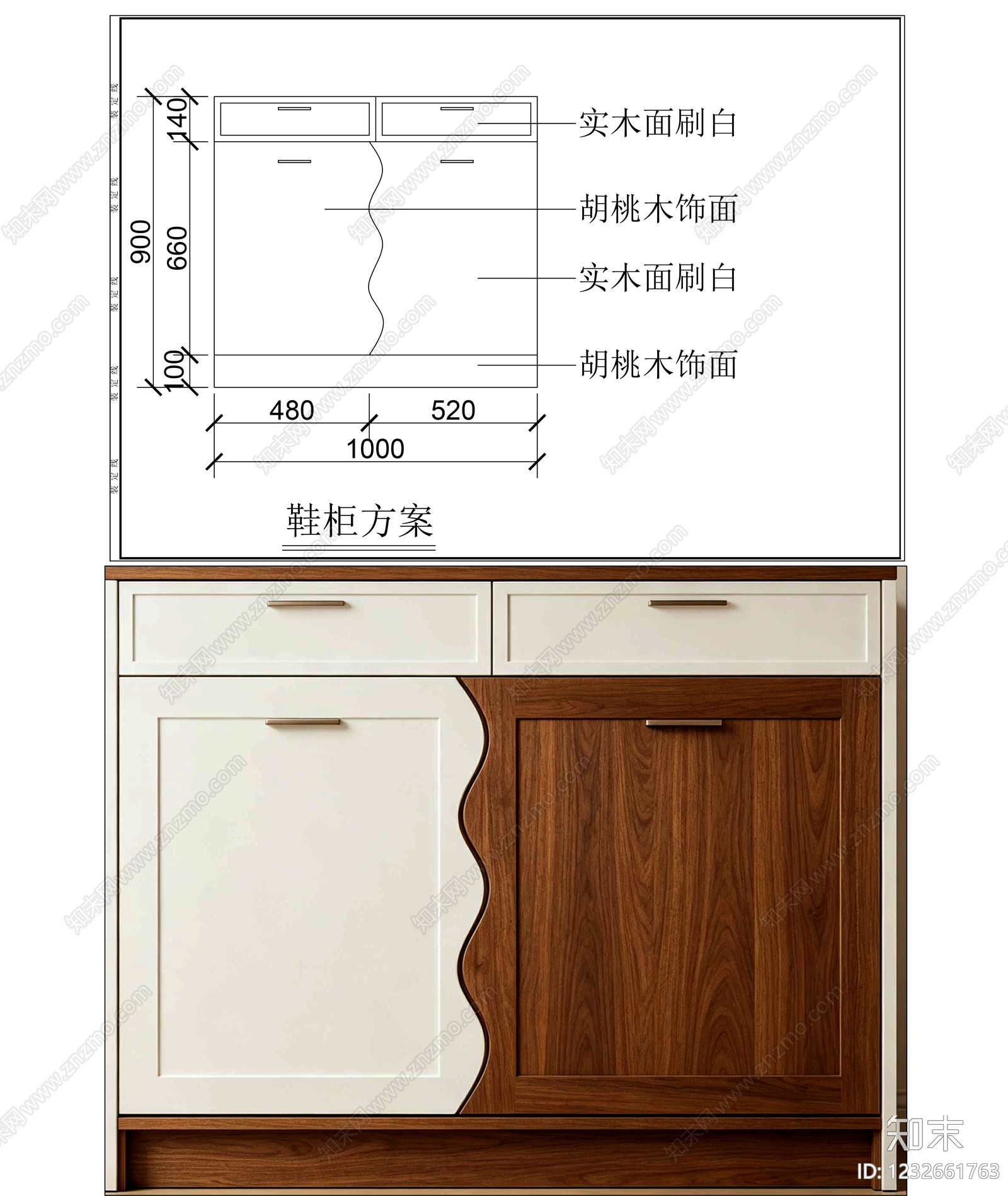 柜子cad施工图下载【ID:1232661763】