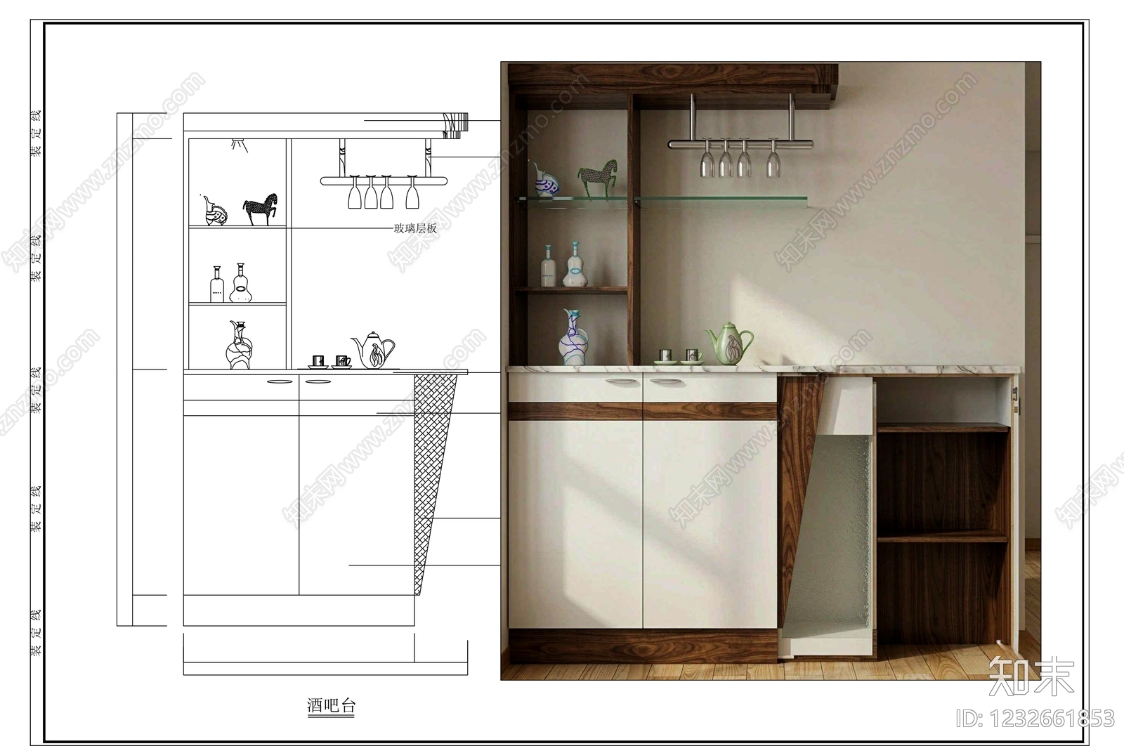 柜子cad施工图下载【ID:1232661853】