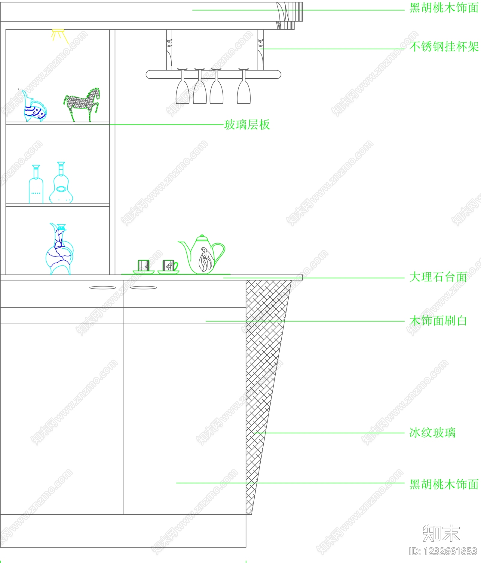 柜子cad施工图下载【ID:1232661853】