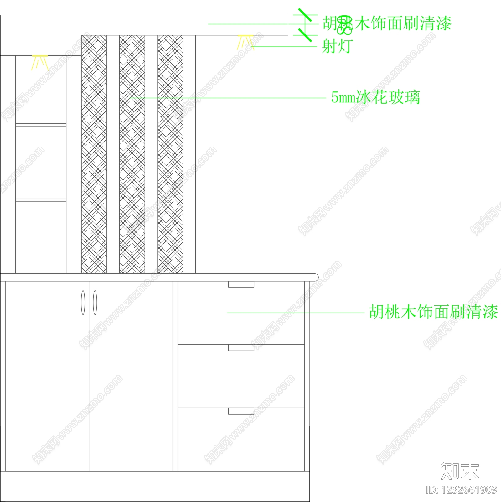 柜子cad施工图下载【ID:1232661909】