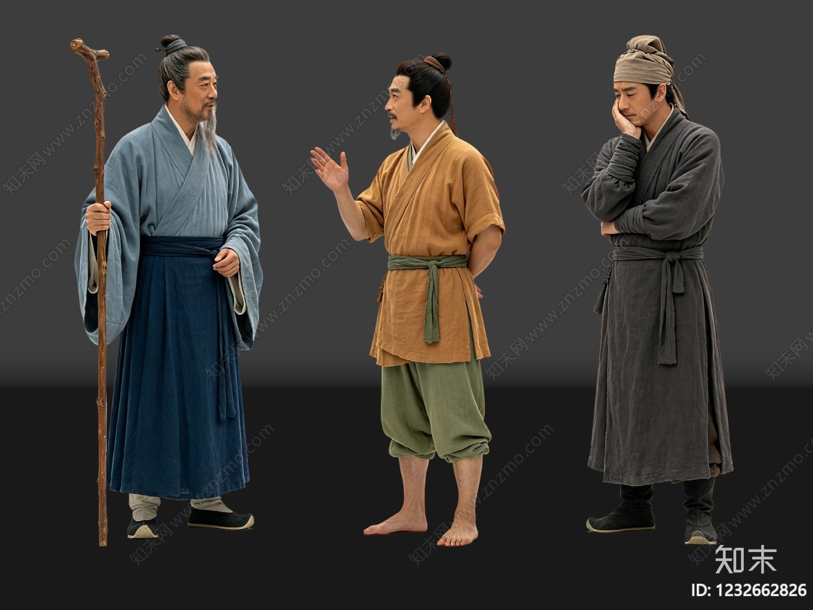 中式多人SU模型下载【ID:1232662826】