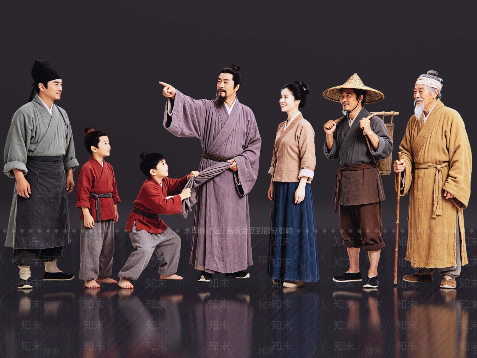 中式多人SU模型下载【ID:1232663367】
