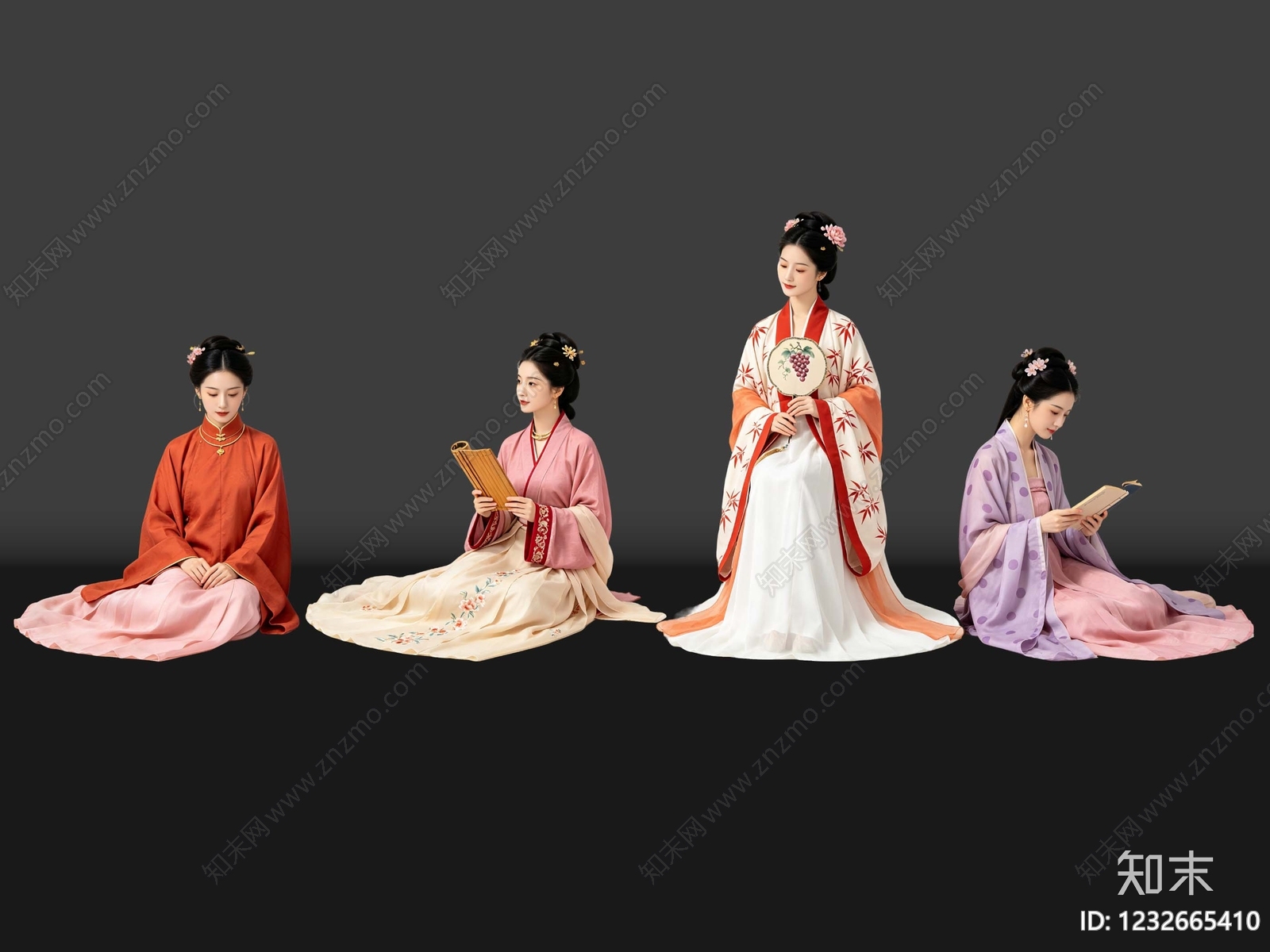 中式多人SU模型下载【ID:1232665410】