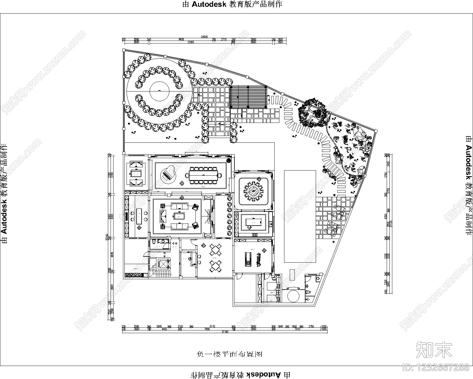 别墅cad施工图下载【ID:1232667288】