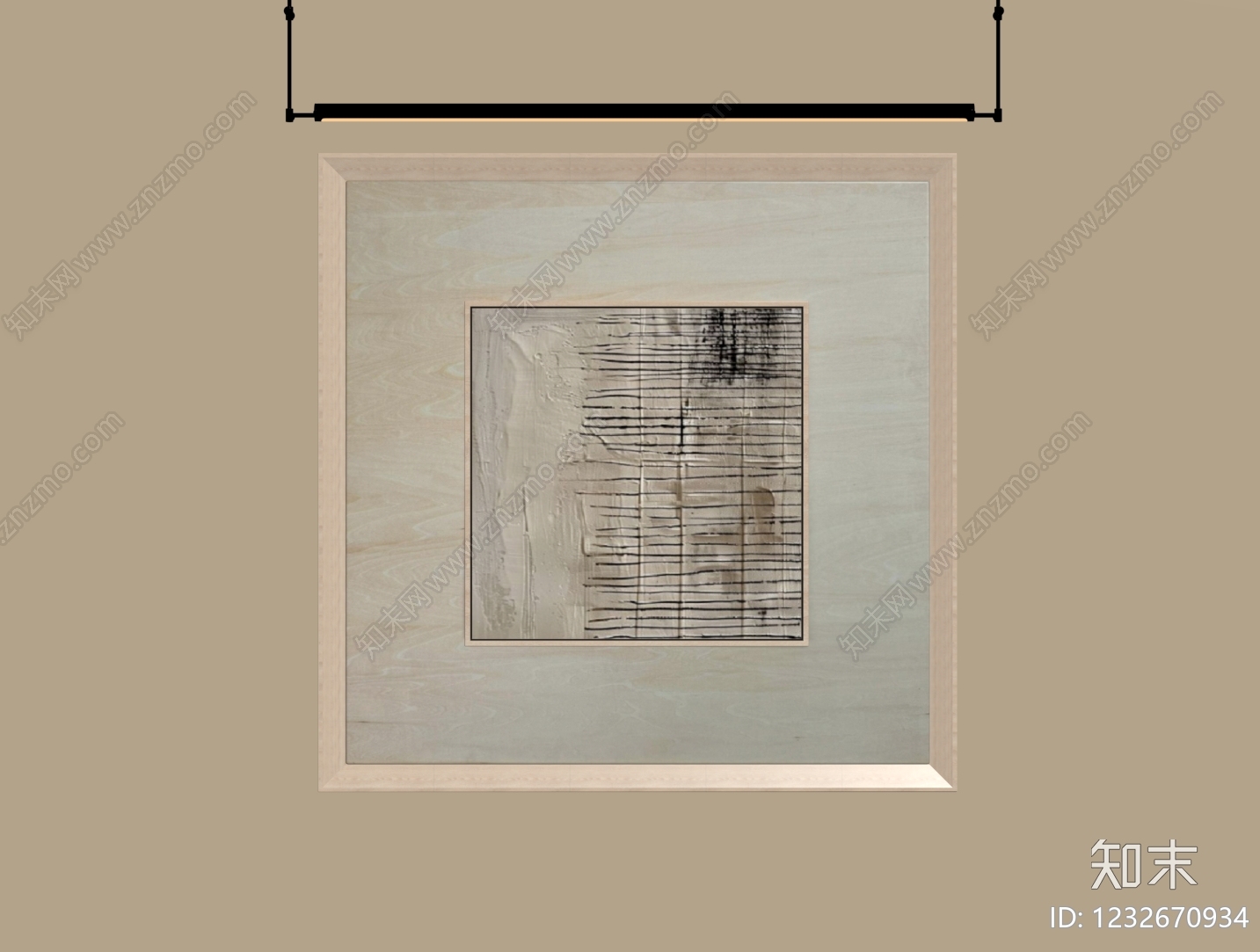 侘寂抽象画SU模型下载【ID:1232670934】