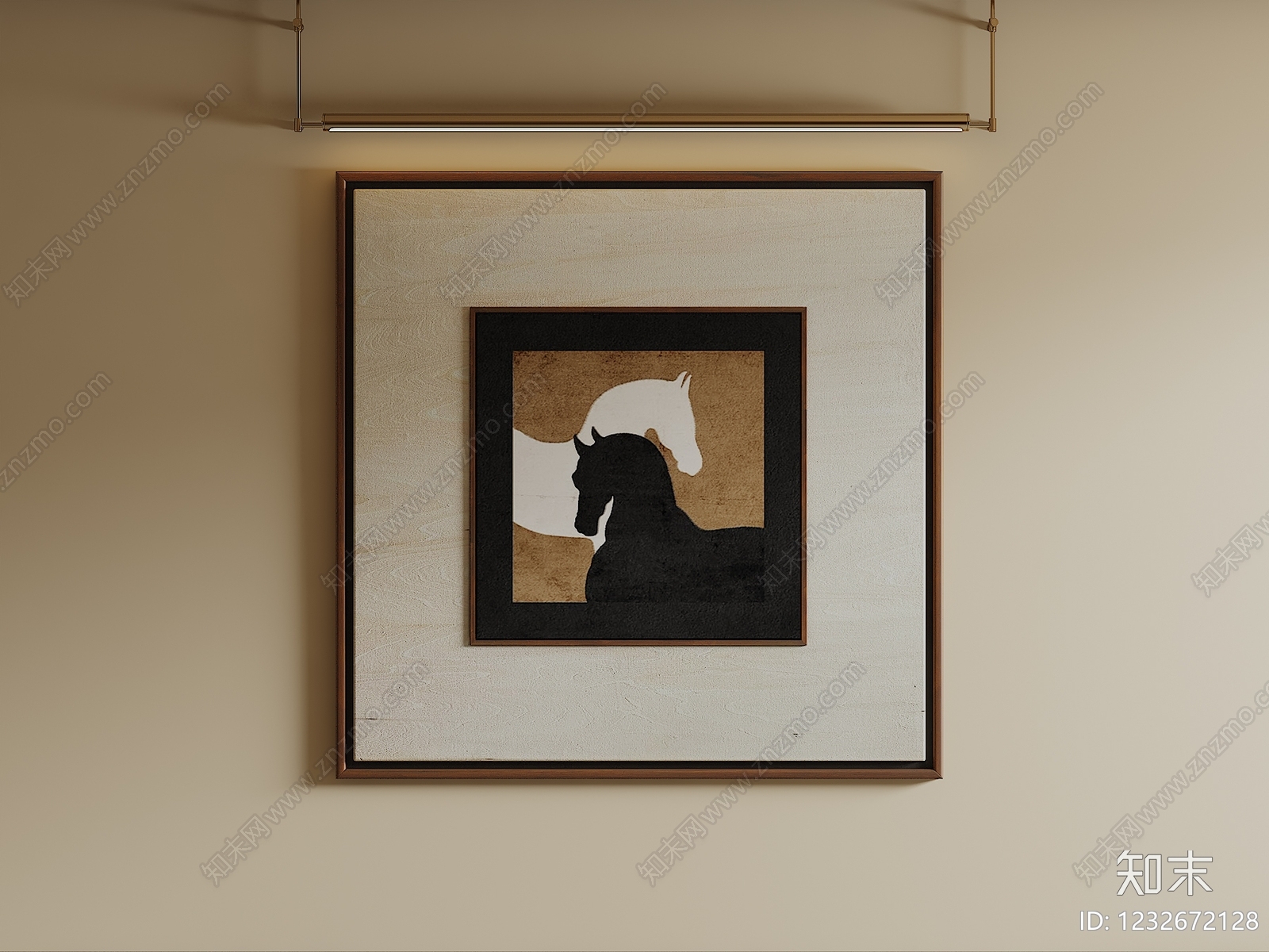 中古风抽象画SU模型下载【ID:1232672128】