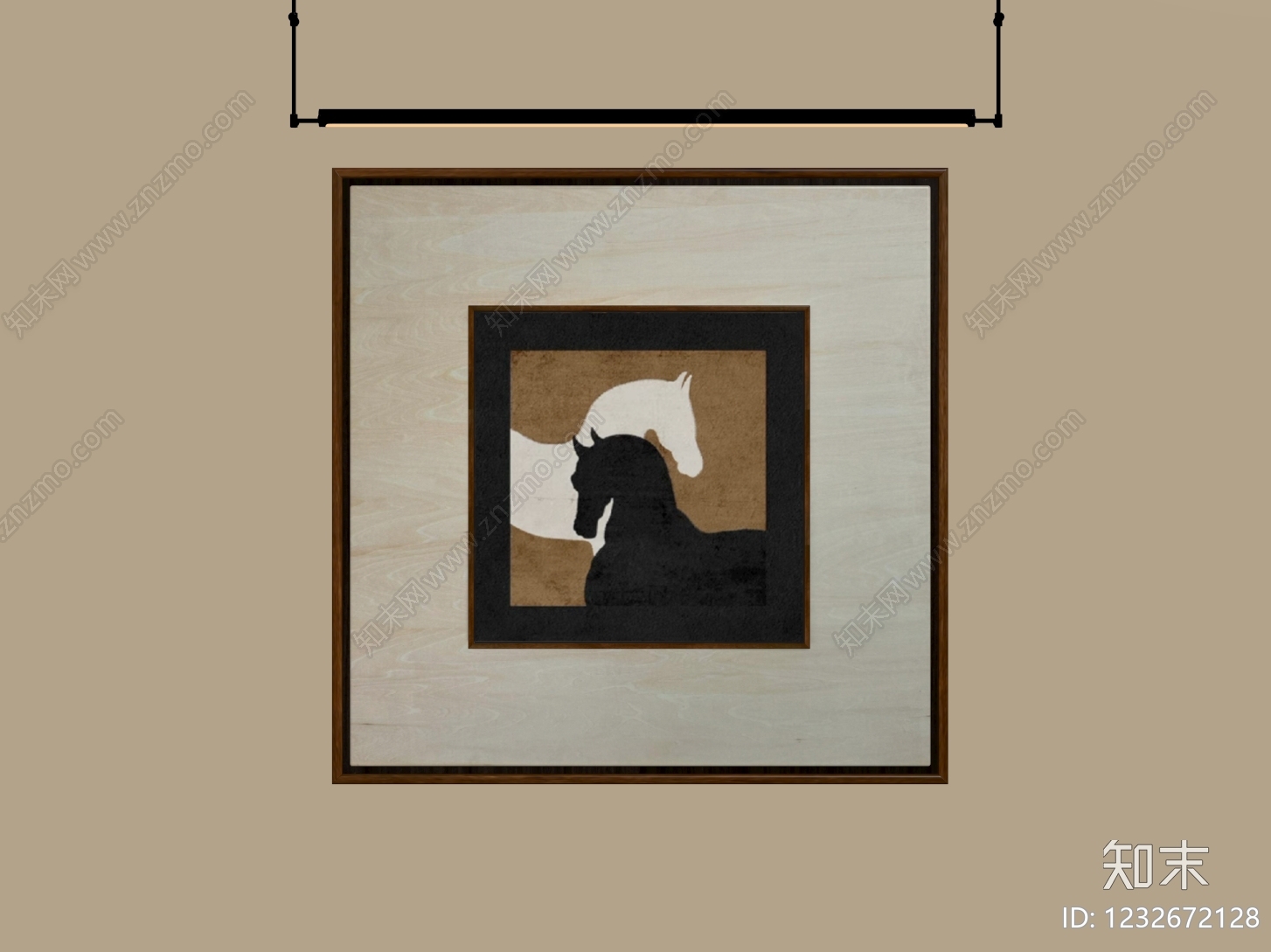 中古风抽象画SU模型下载【ID:1232672128】