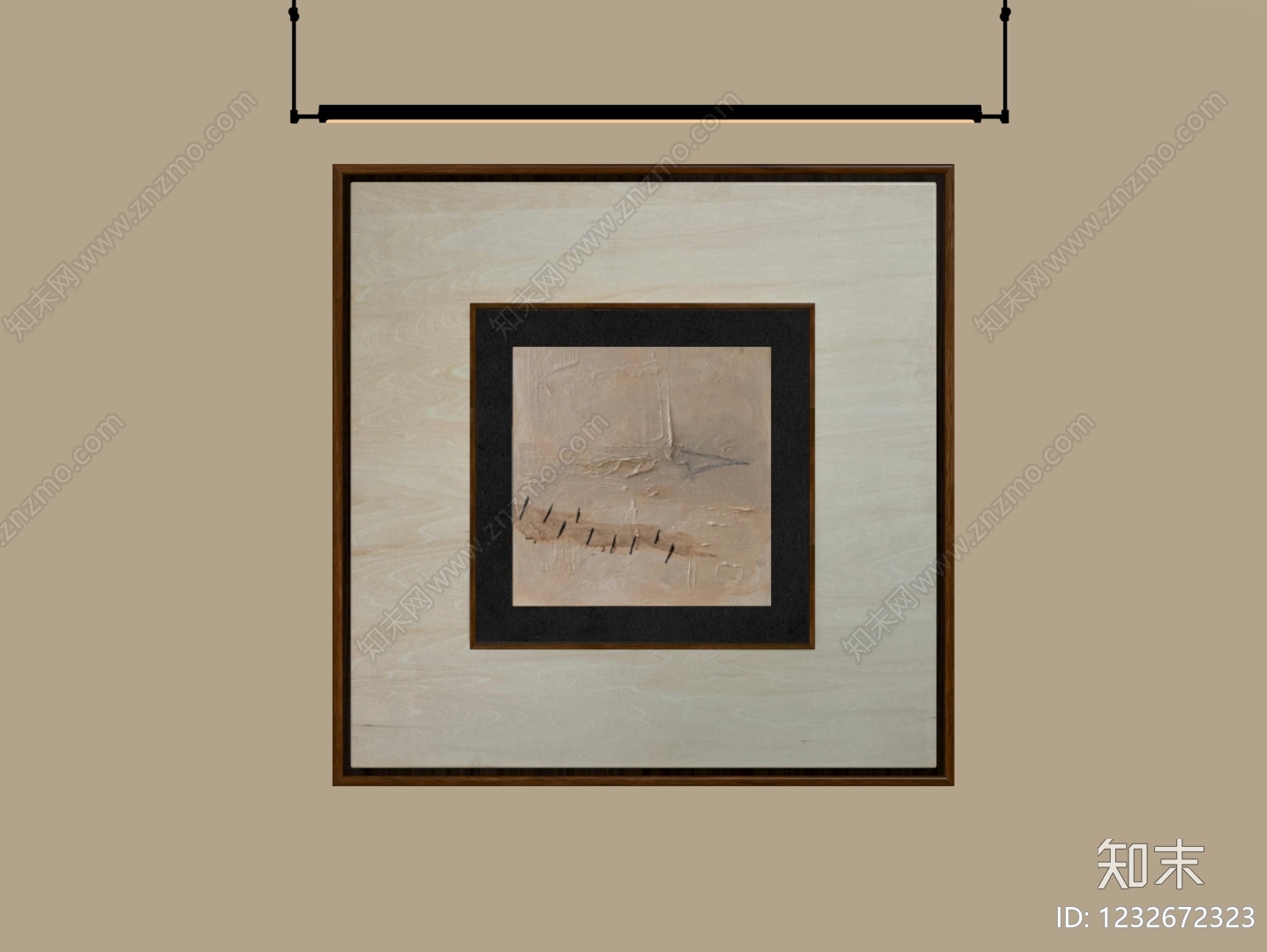 中古风抽象画SU模型下载【ID:1232672323】