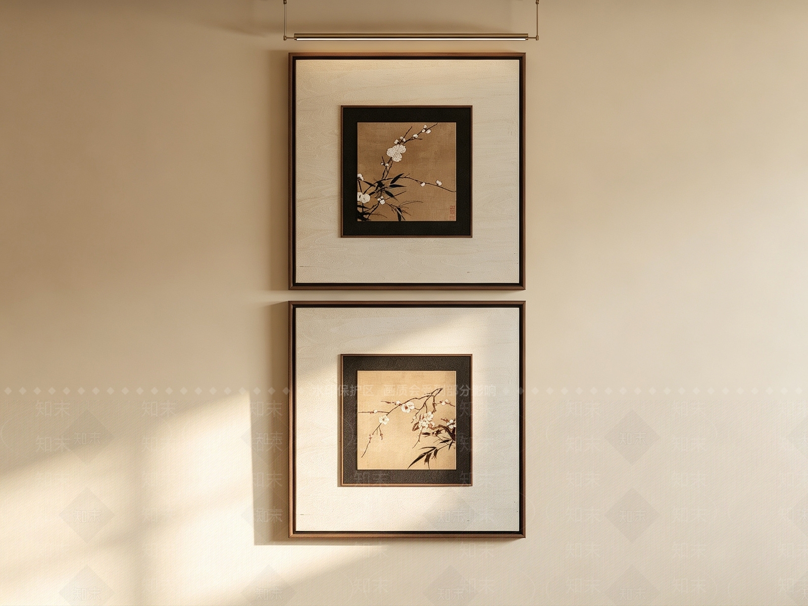 新中式挂画组合SU模型下载【ID:1232673122】