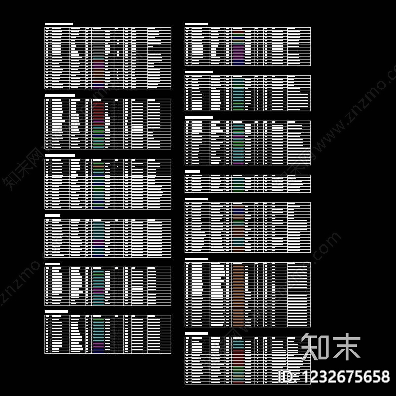 线型图库cad施工图下载【ID:1232675658】