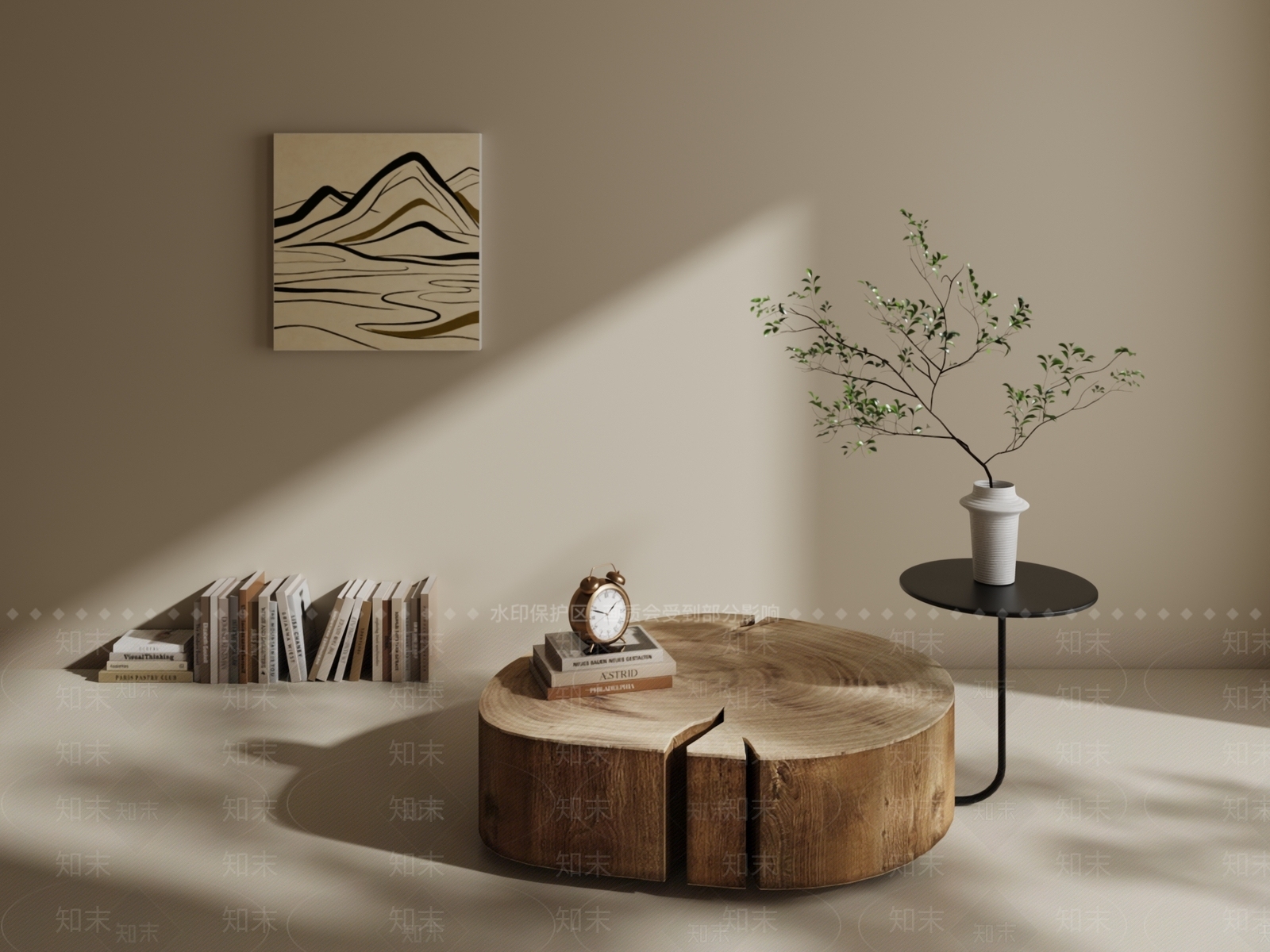 极简茶几3D模型下载【ID:1232681884】