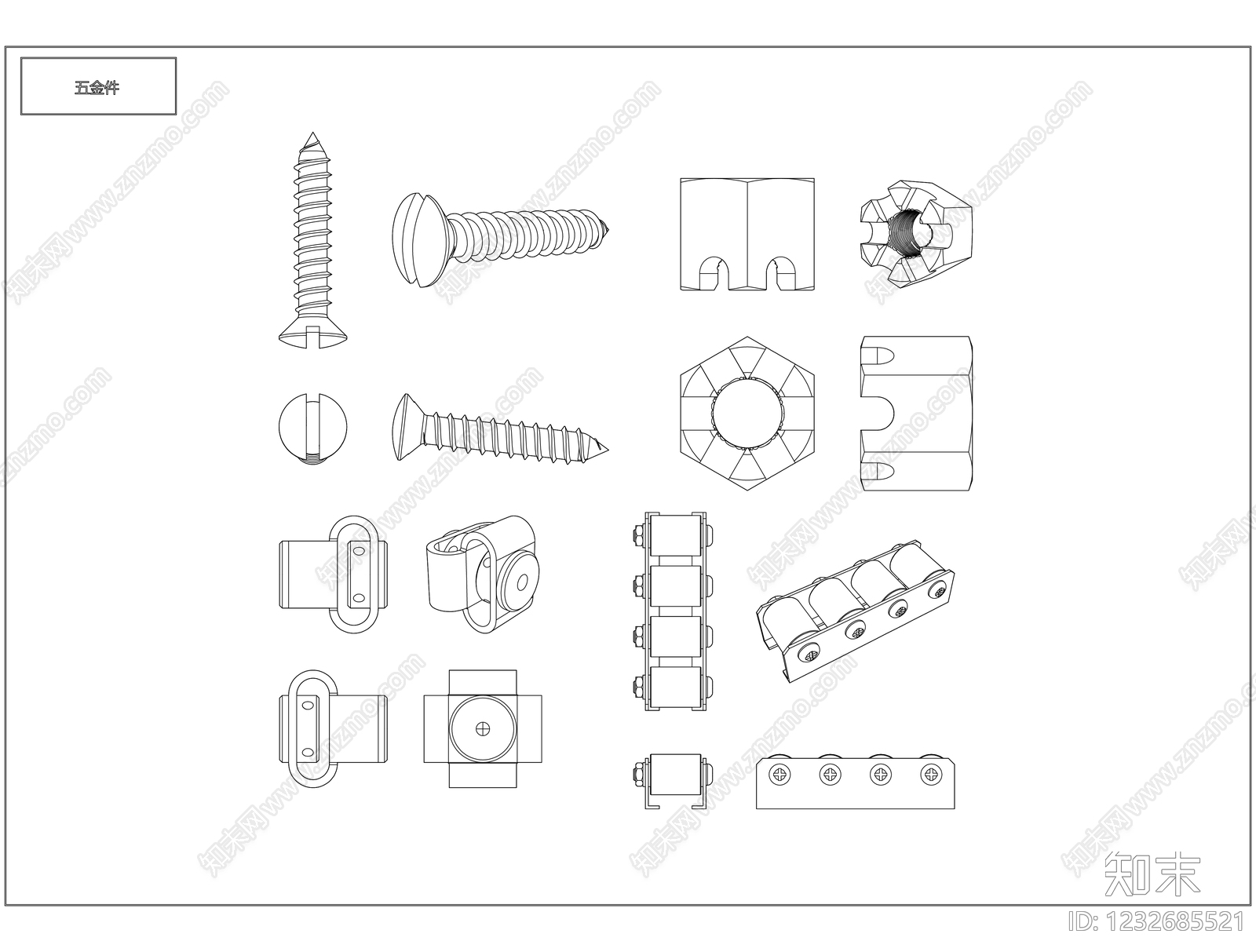 其他图库cad施工图下载【ID:1232685521】