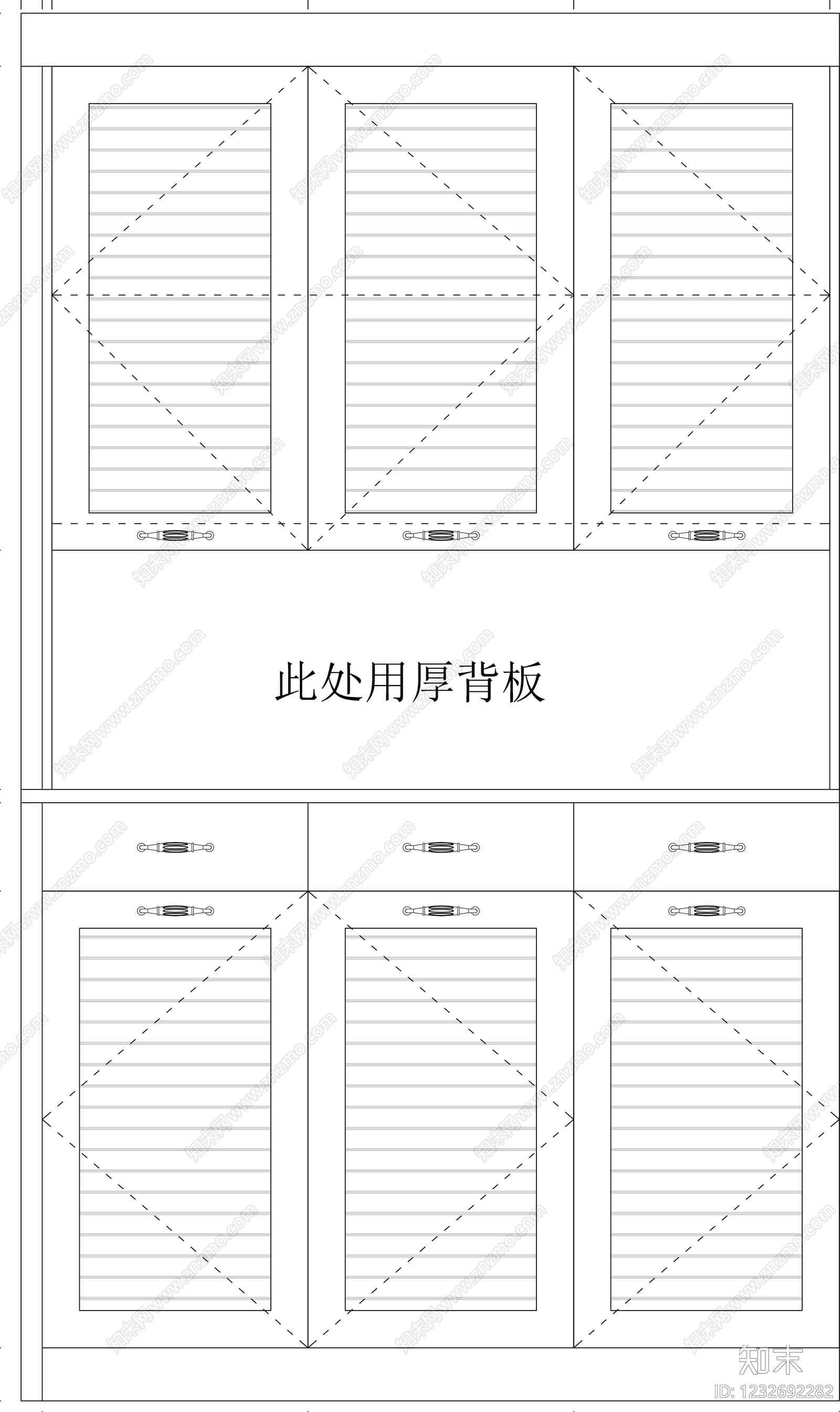 柜子cad施工图下载【ID:1232692282】