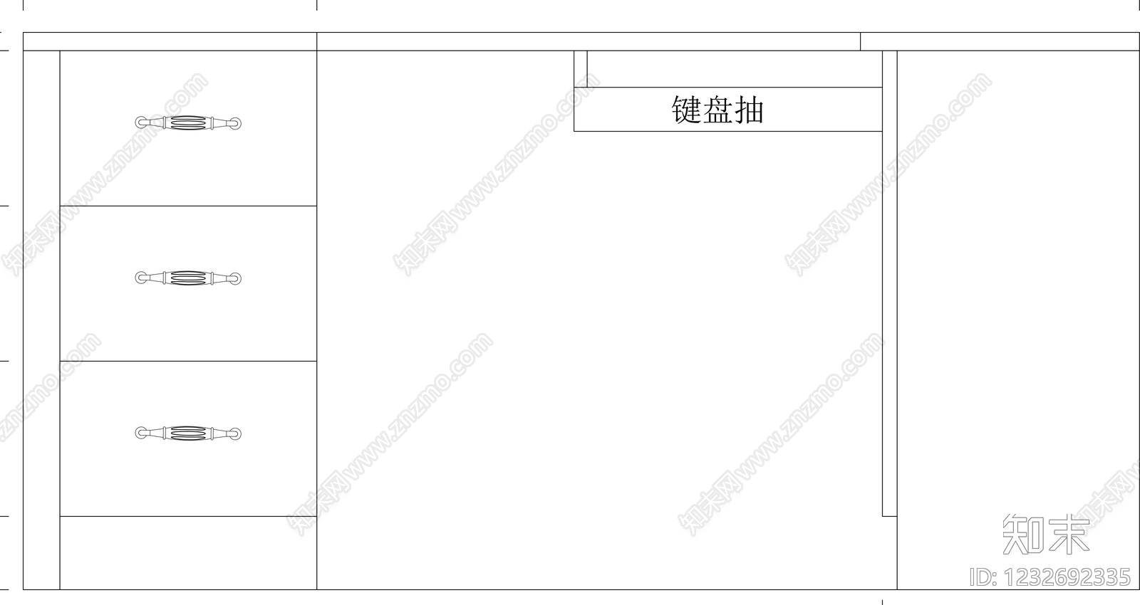 柜子cad施工图下载【ID:1232692335】