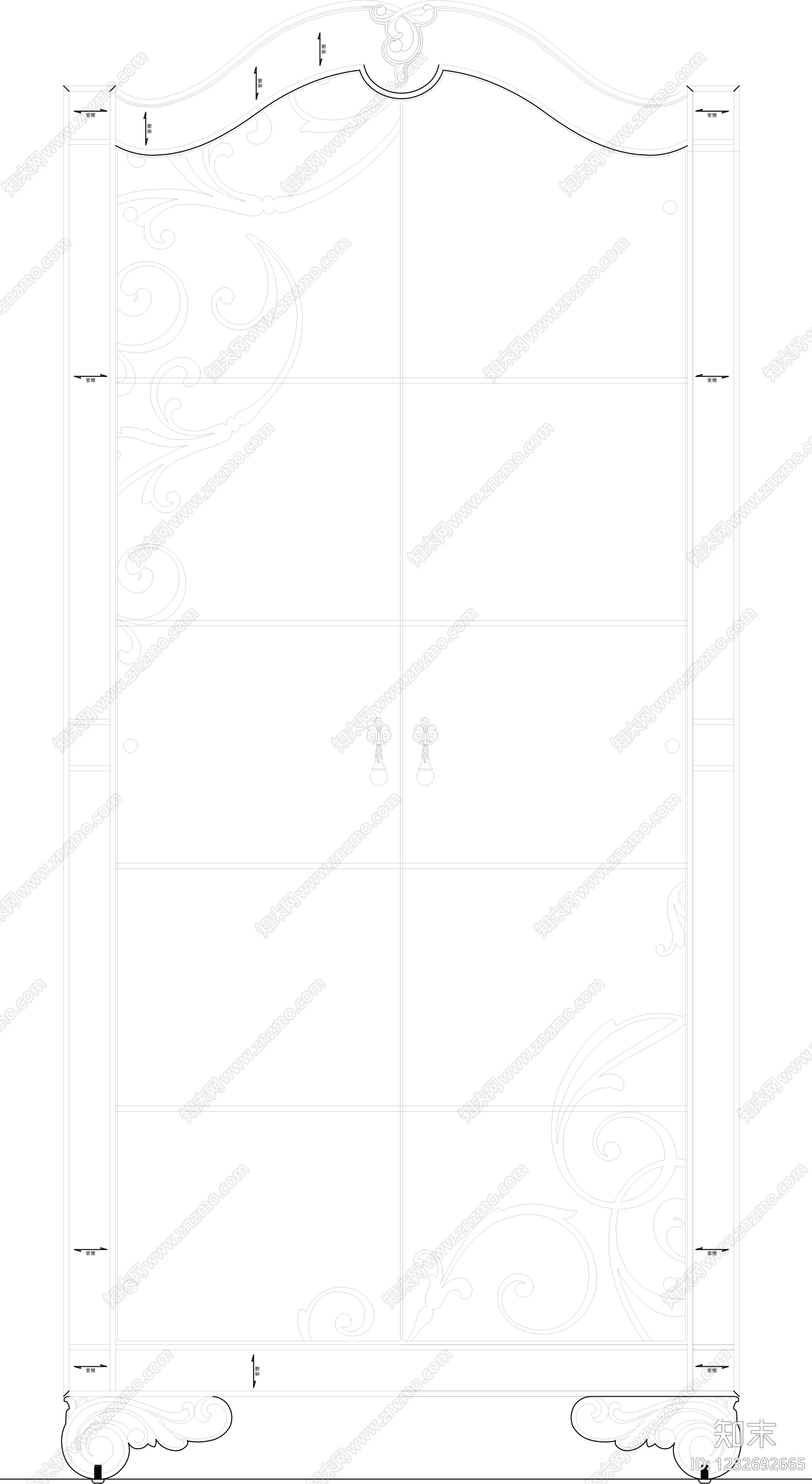 柜子cad施工图下载【ID:1232692665】