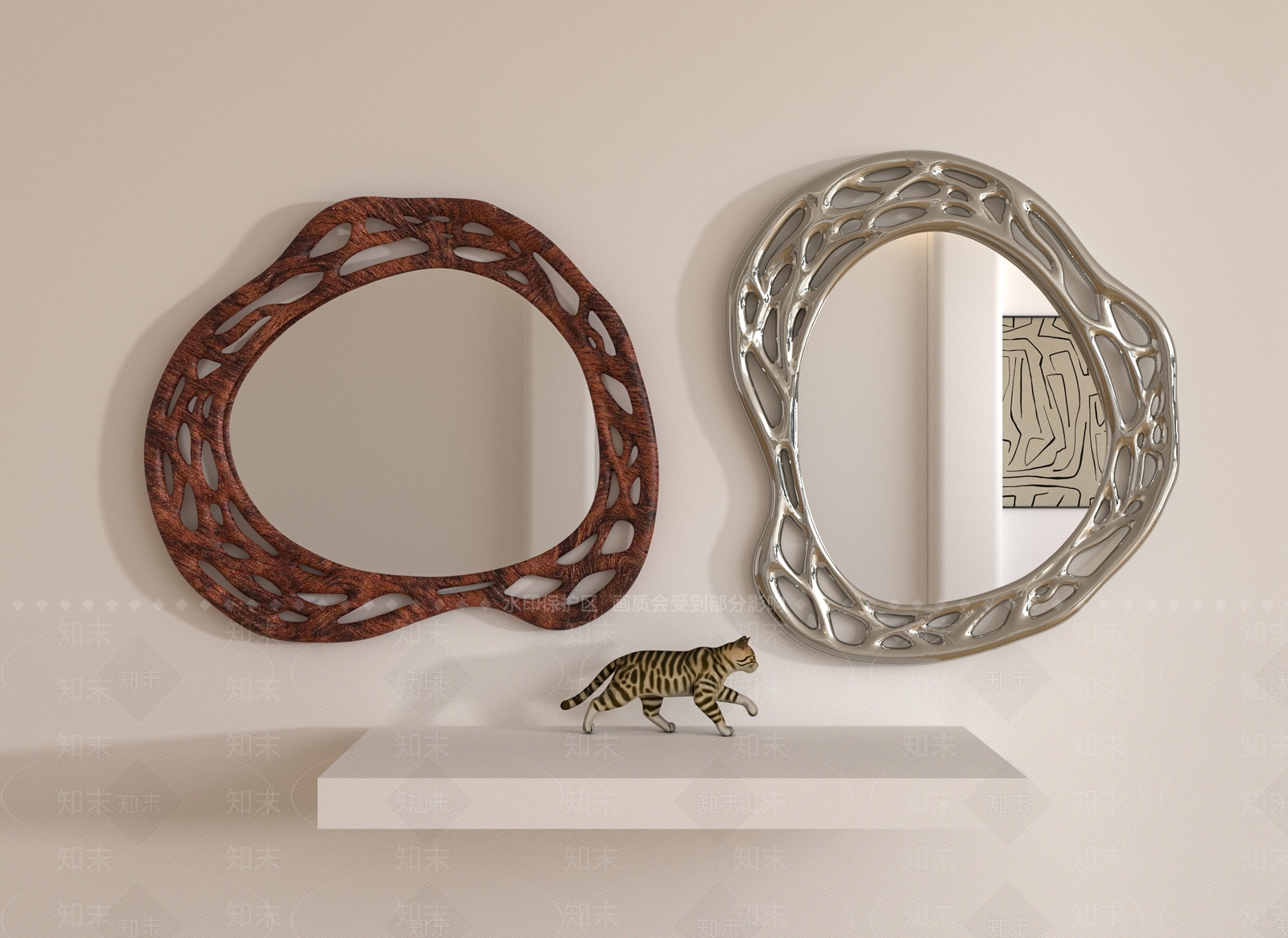 现代镜子3D模型下载【ID:1232694629】