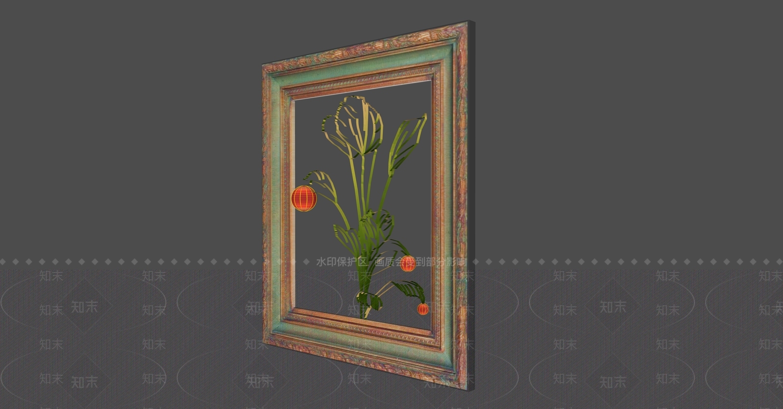 复古画框SU模型下载【ID:1232707265】
