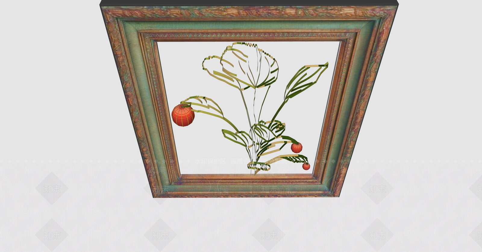 复古画框SU模型下载【ID:1232707265】
