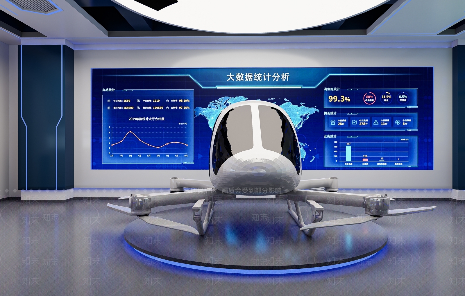 现代无人机SU模型下载【ID:1232717946】