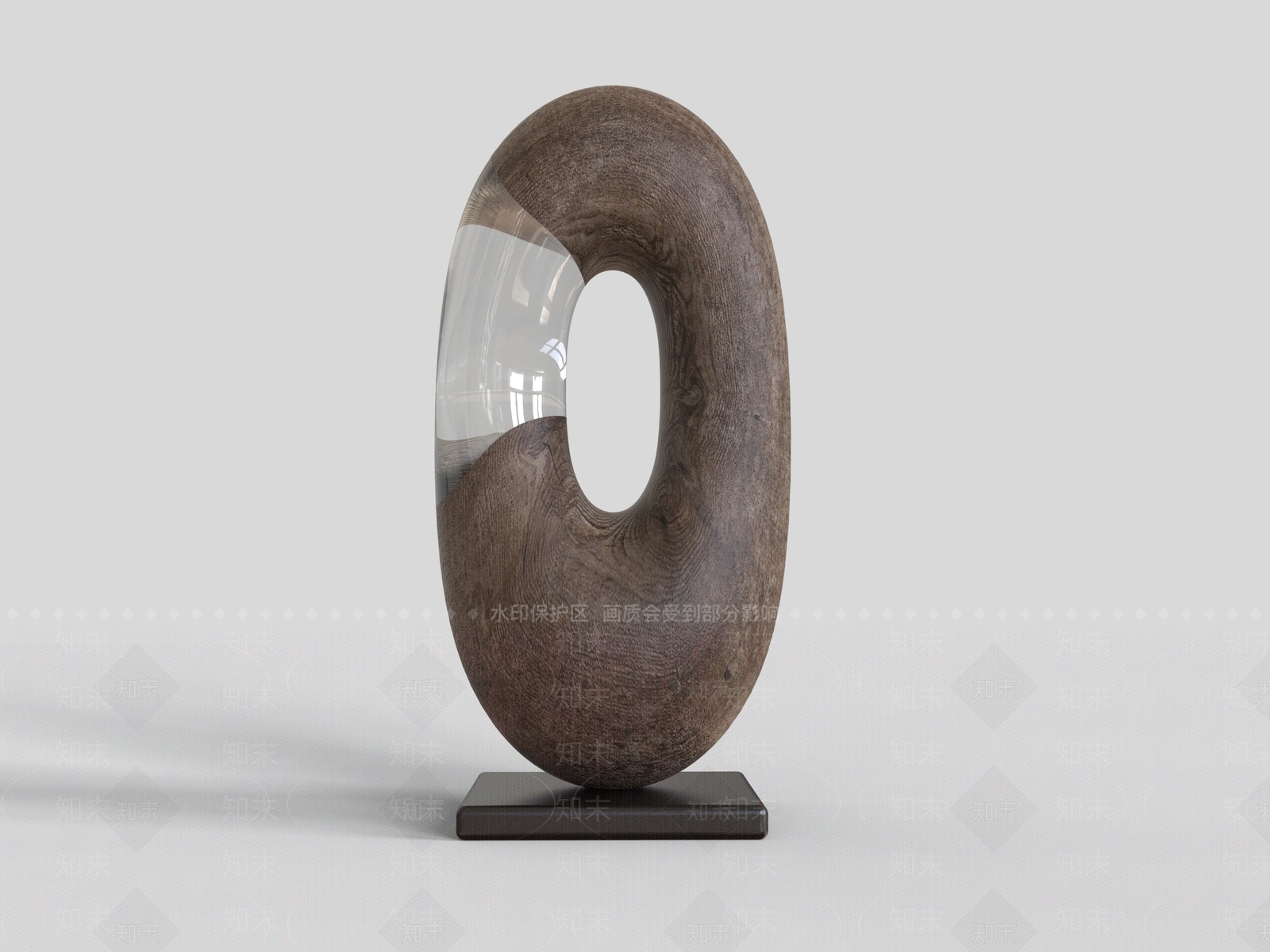 侘寂雕塑摆件3D模型下载【ID:1232718643】