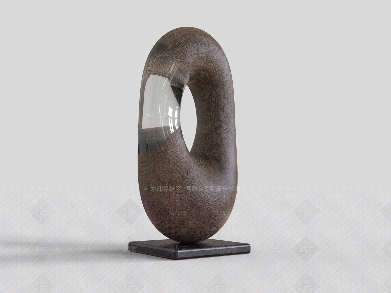 侘寂雕塑摆件3D模型下载【ID:1232718643】