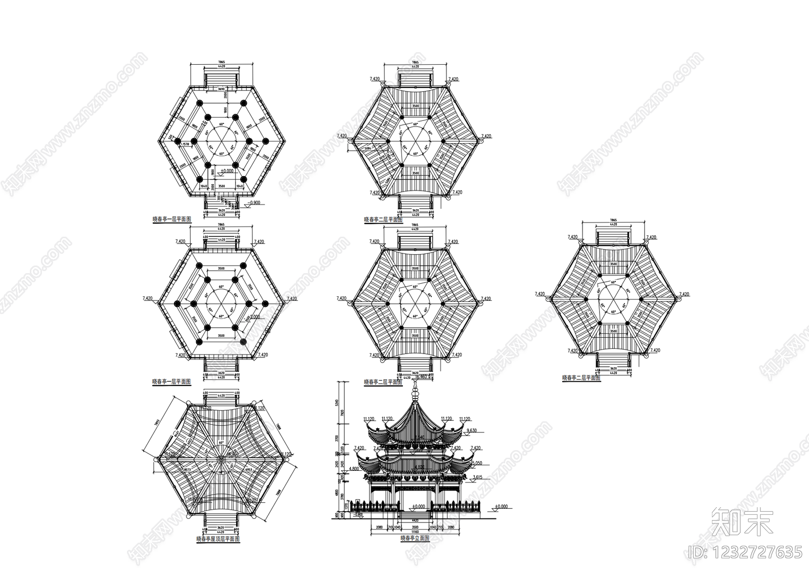 仿古建筑CAD图纸