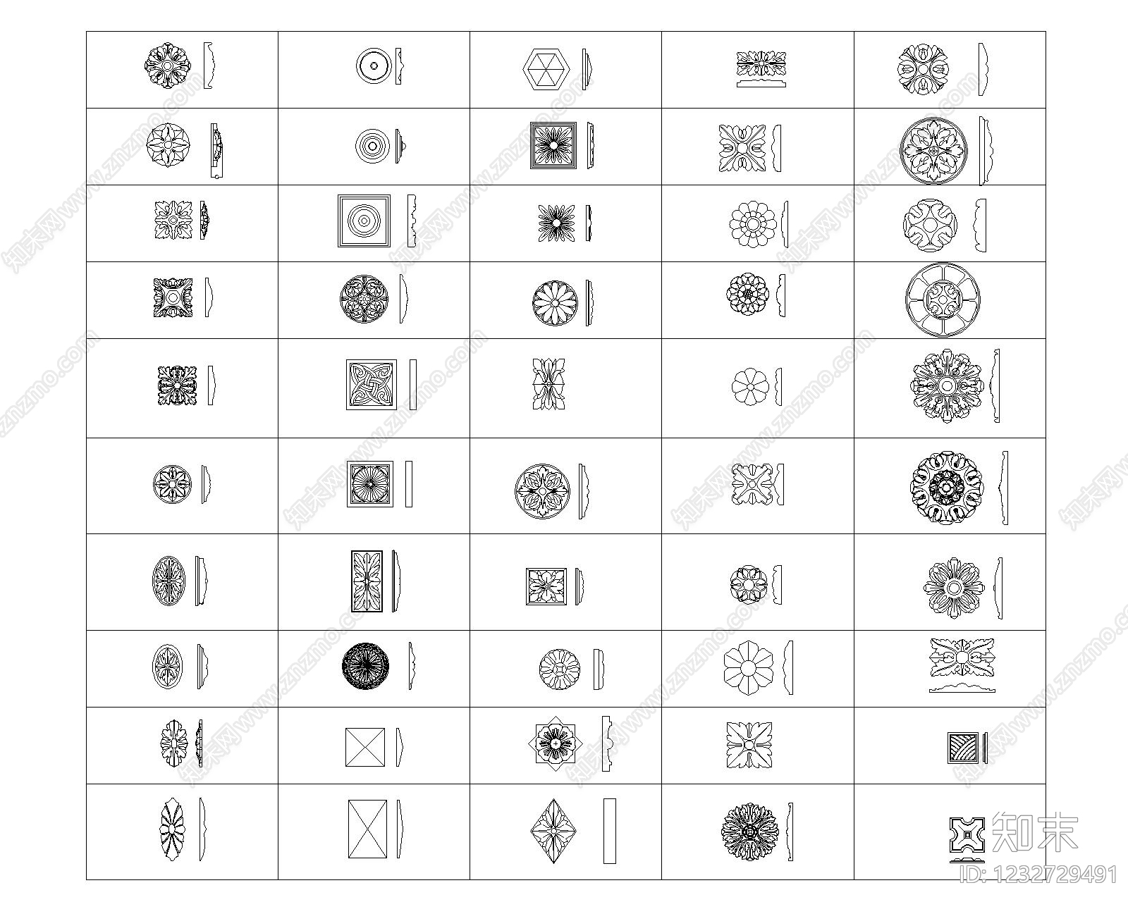 填充图案CAD图纸