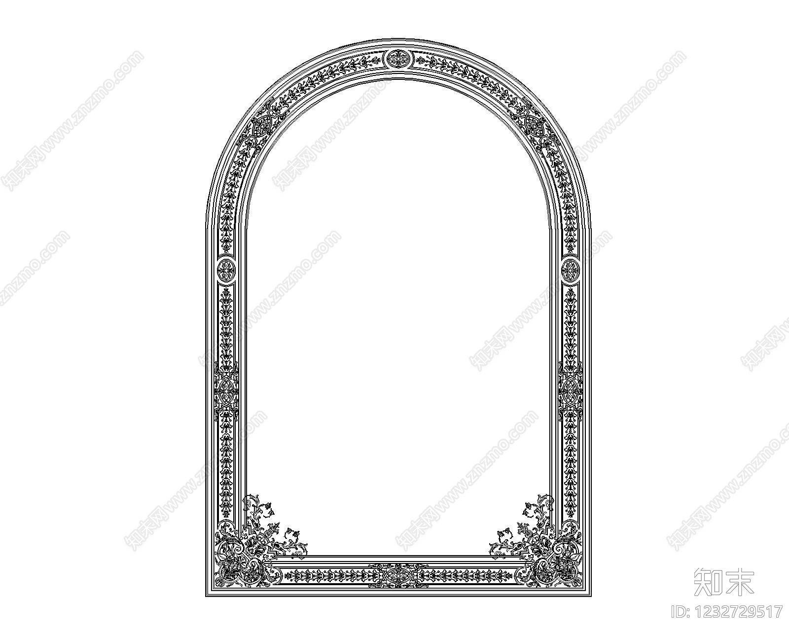 欧式填充图案CAD图纸