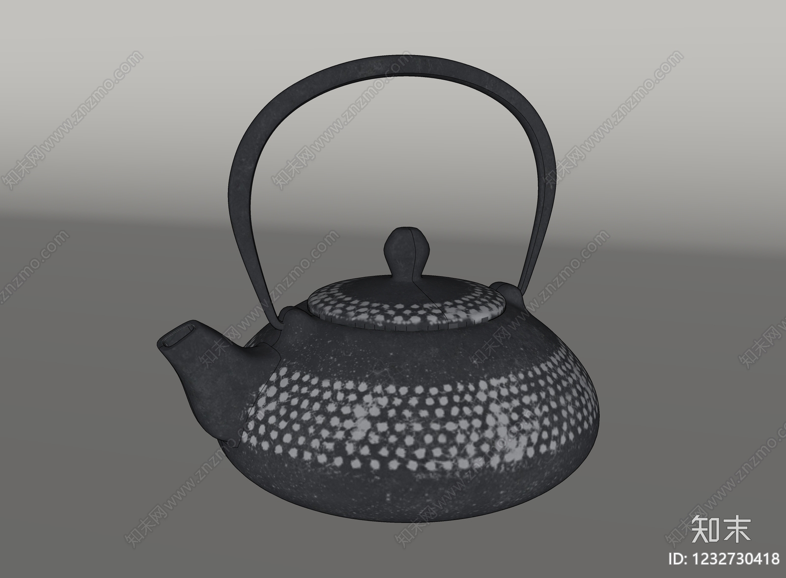 日式茶具SU模型下载【ID:1232730418】