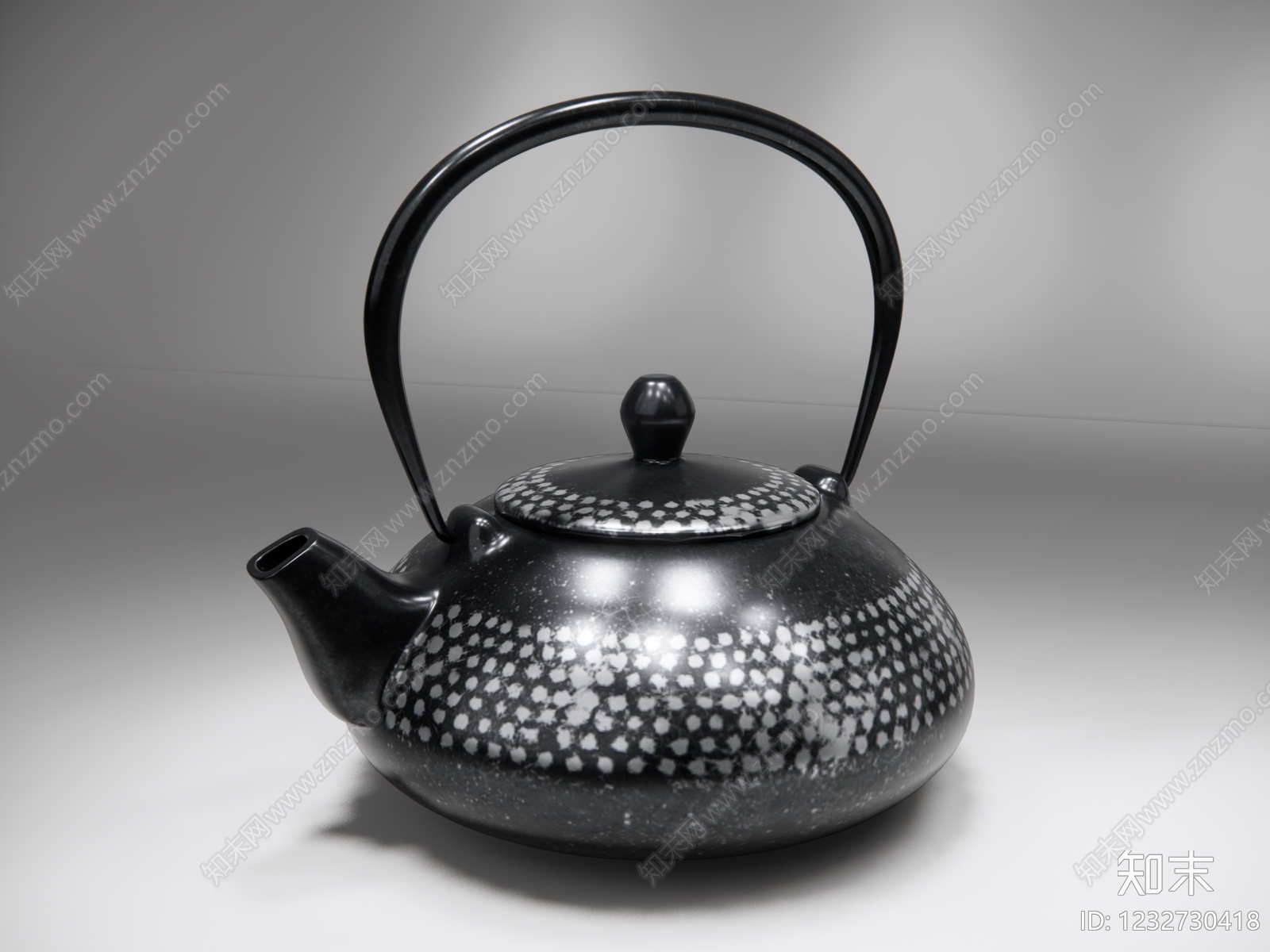 日式茶具SU模型下载【ID:1232730418】