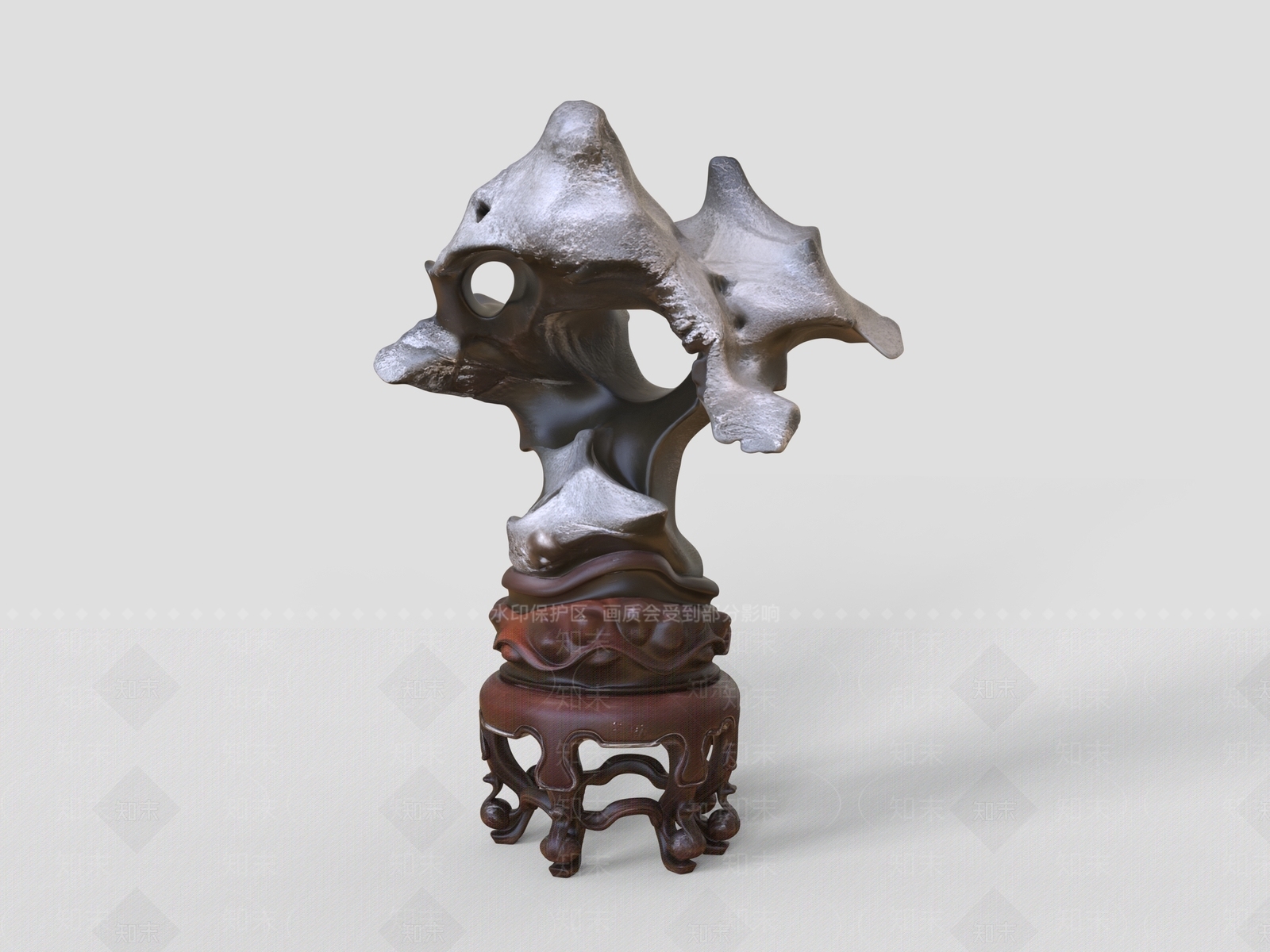 中式雕塑摆件3D模型下载【ID:1232735030】