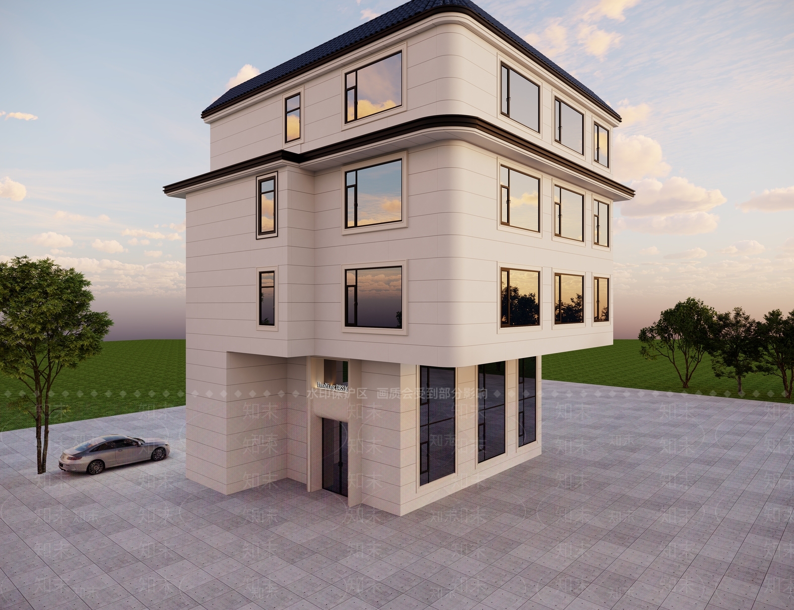 现代其他住宅外观3D模型下载【ID:1232740071】