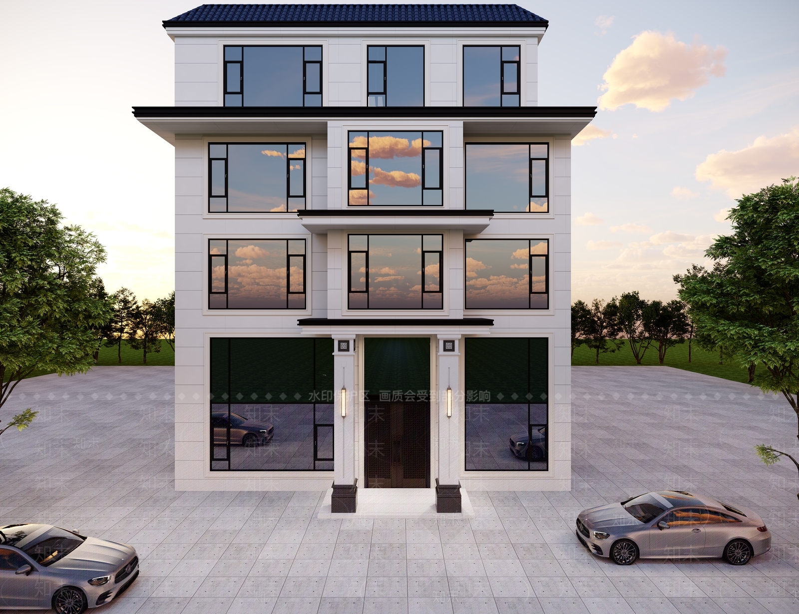 现代其他住宅外观3D模型下载【ID:1232740071】