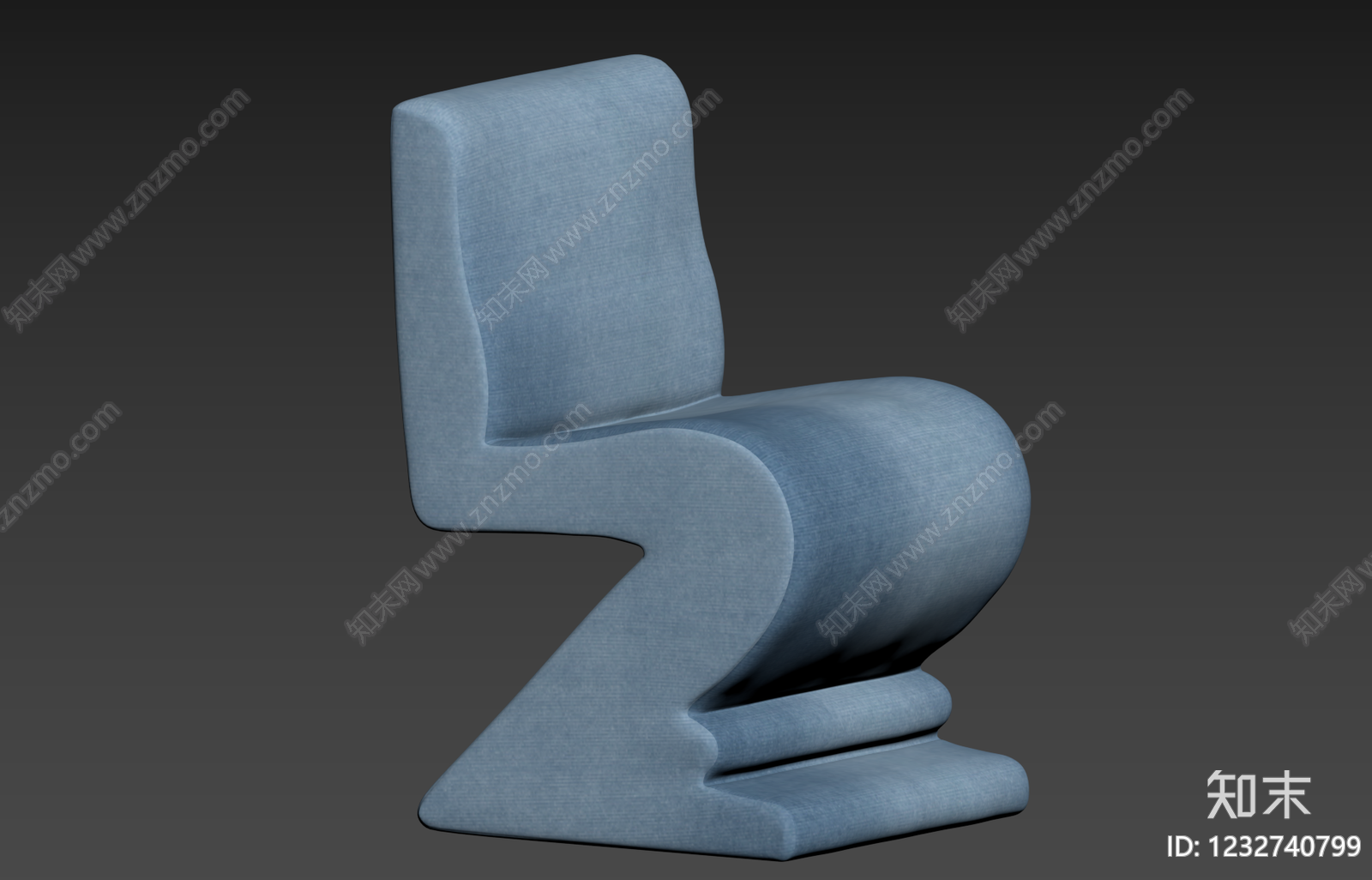 孟菲斯休闲椅3D模型下载【ID:1232740799】
