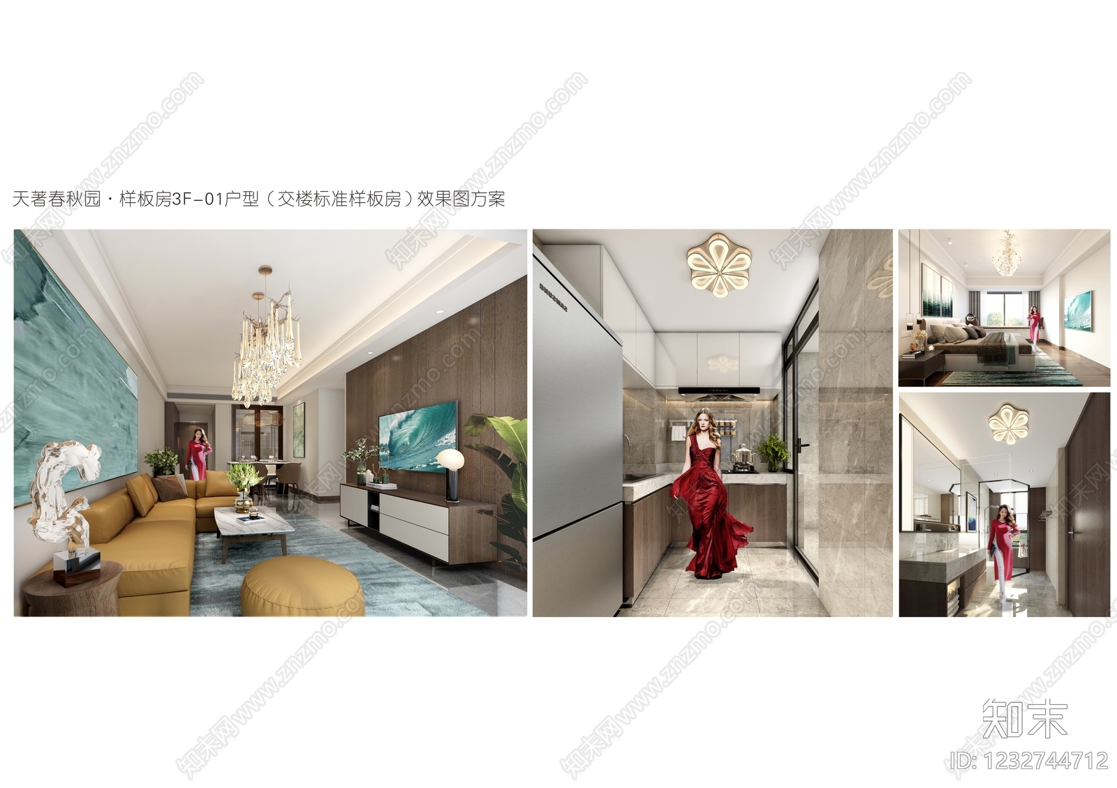 售楼处cad施工图下载【ID:1232744712】